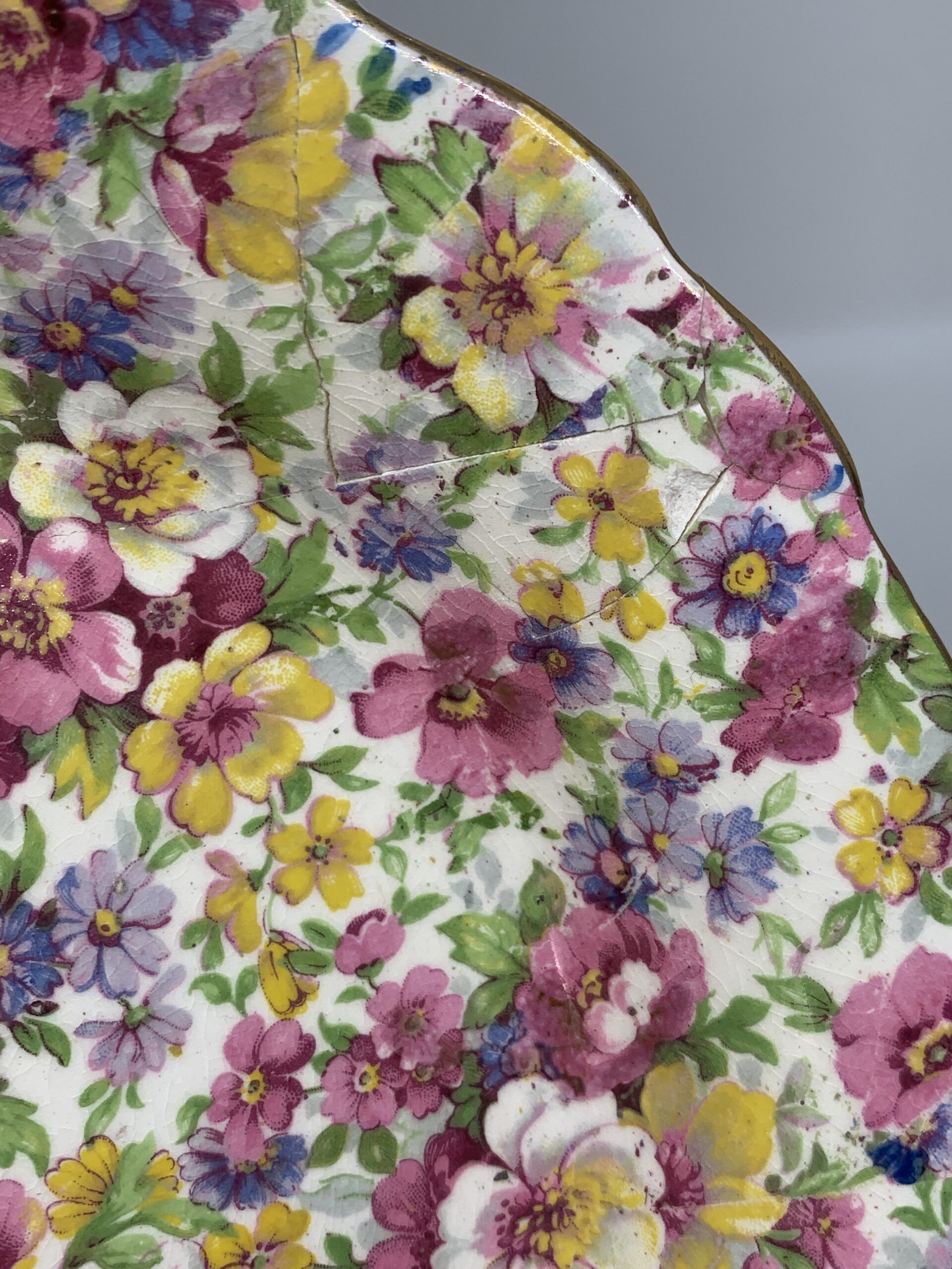 (Repaired) James Kent Du Barry chintz pattern Bowl 20cm