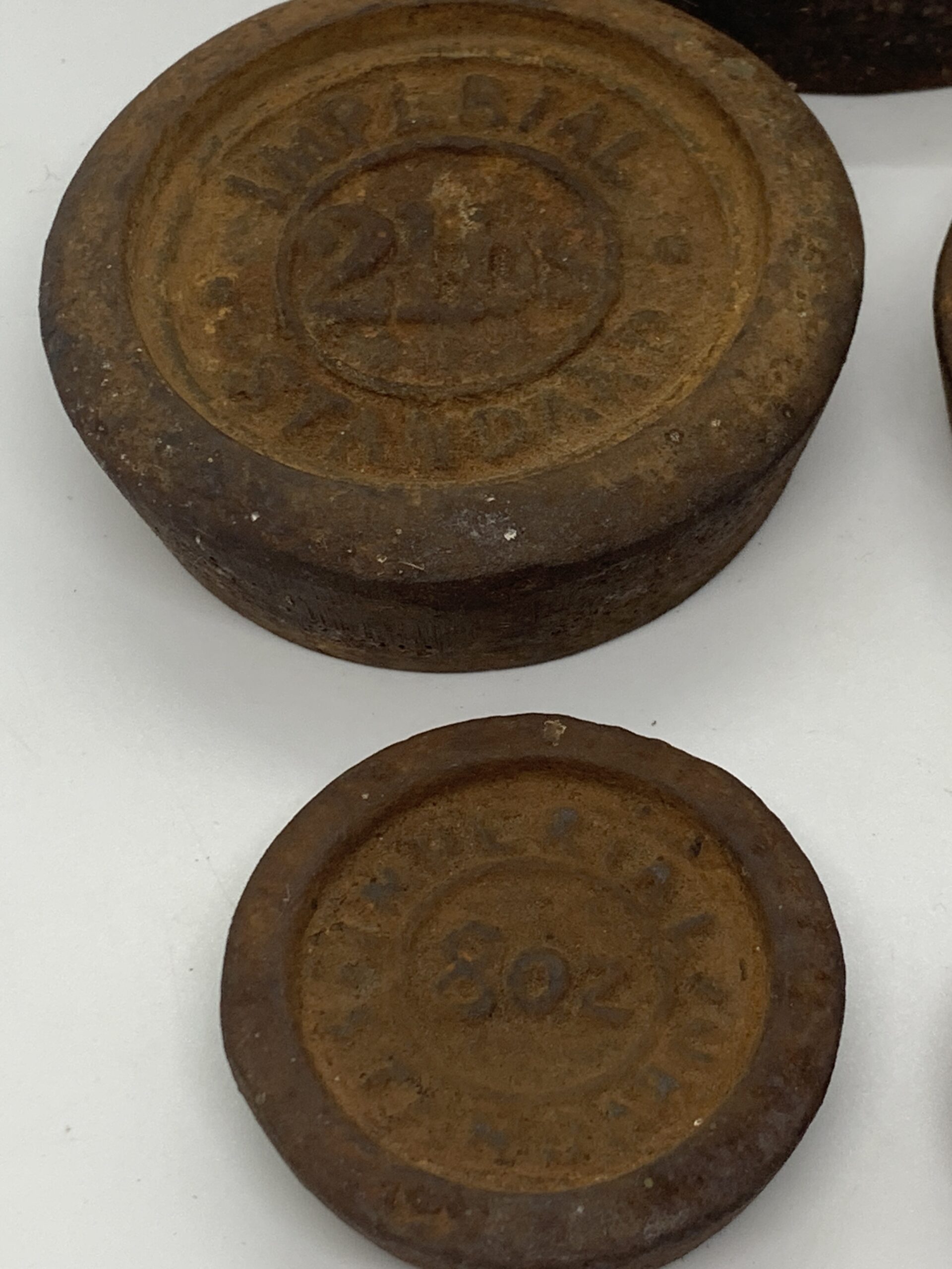 Vintage Five Stacking Imperial Scale Weights (4lb to 4oz) - Vintage ...
