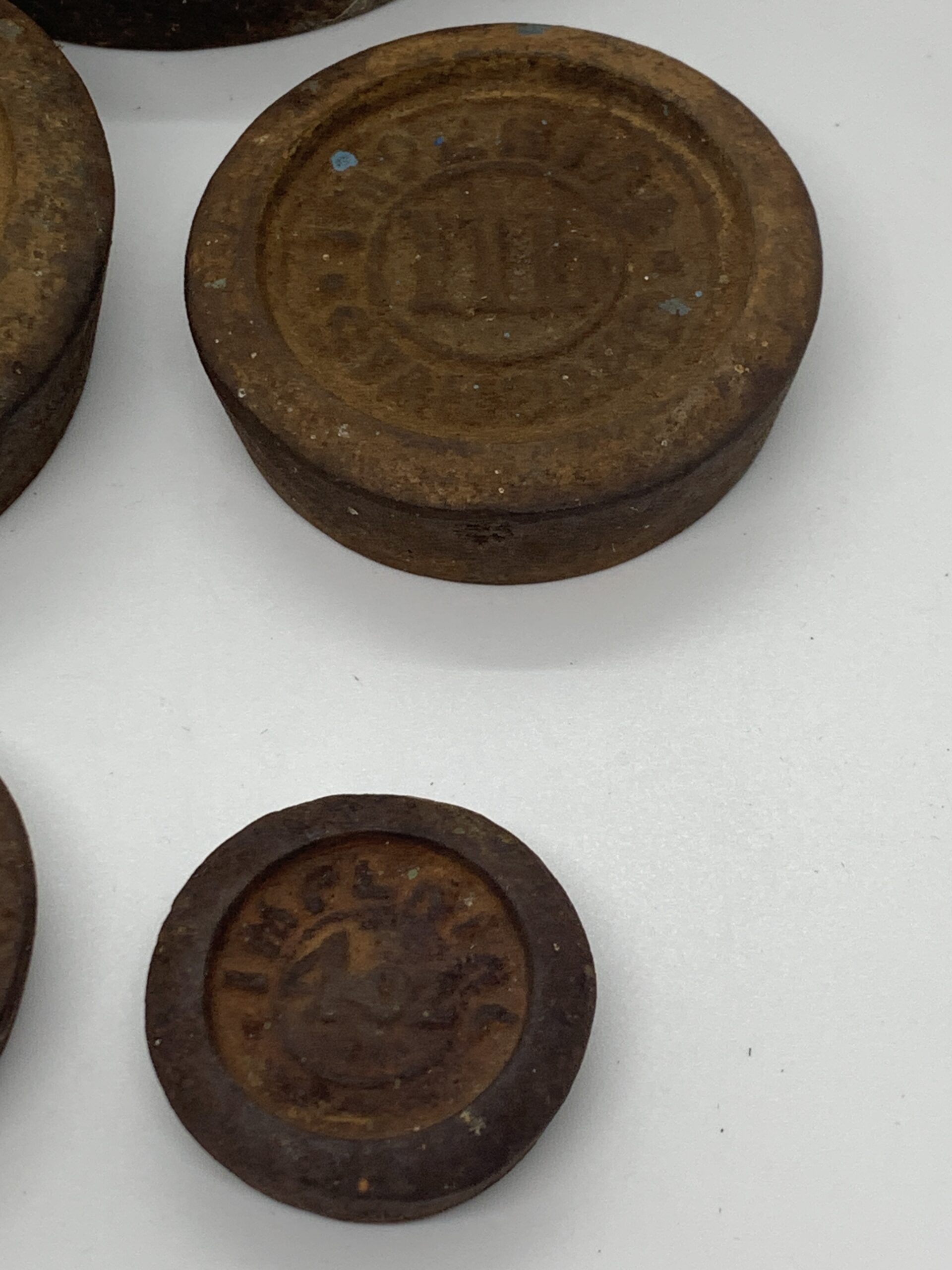 Vintage Five Stacking Imperial Scale Weights (4lb to 4oz) - Vintage ...