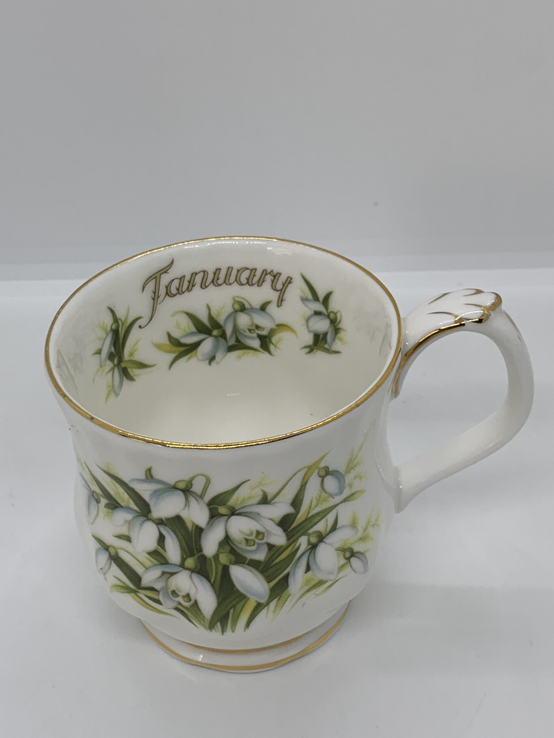 Royal Albert Bone China January Cup Vintage Keepsakes