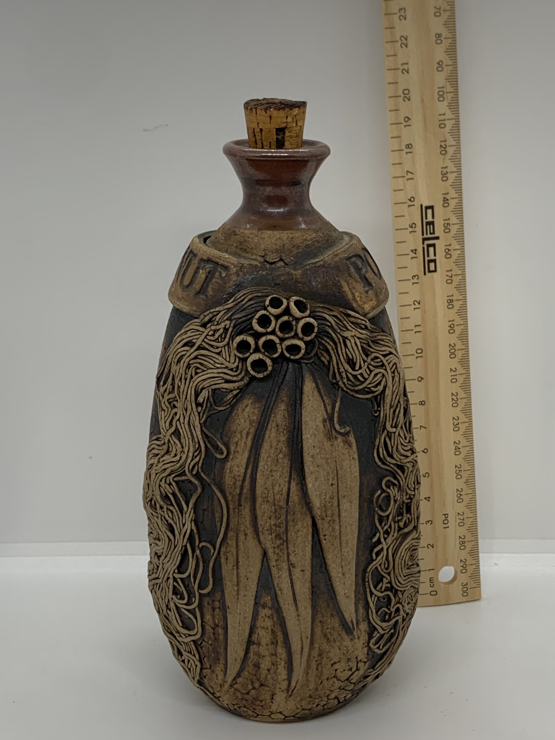 Wartook Pottery Gumnut Port Decanter 21cm - Vintage Keepsakes
