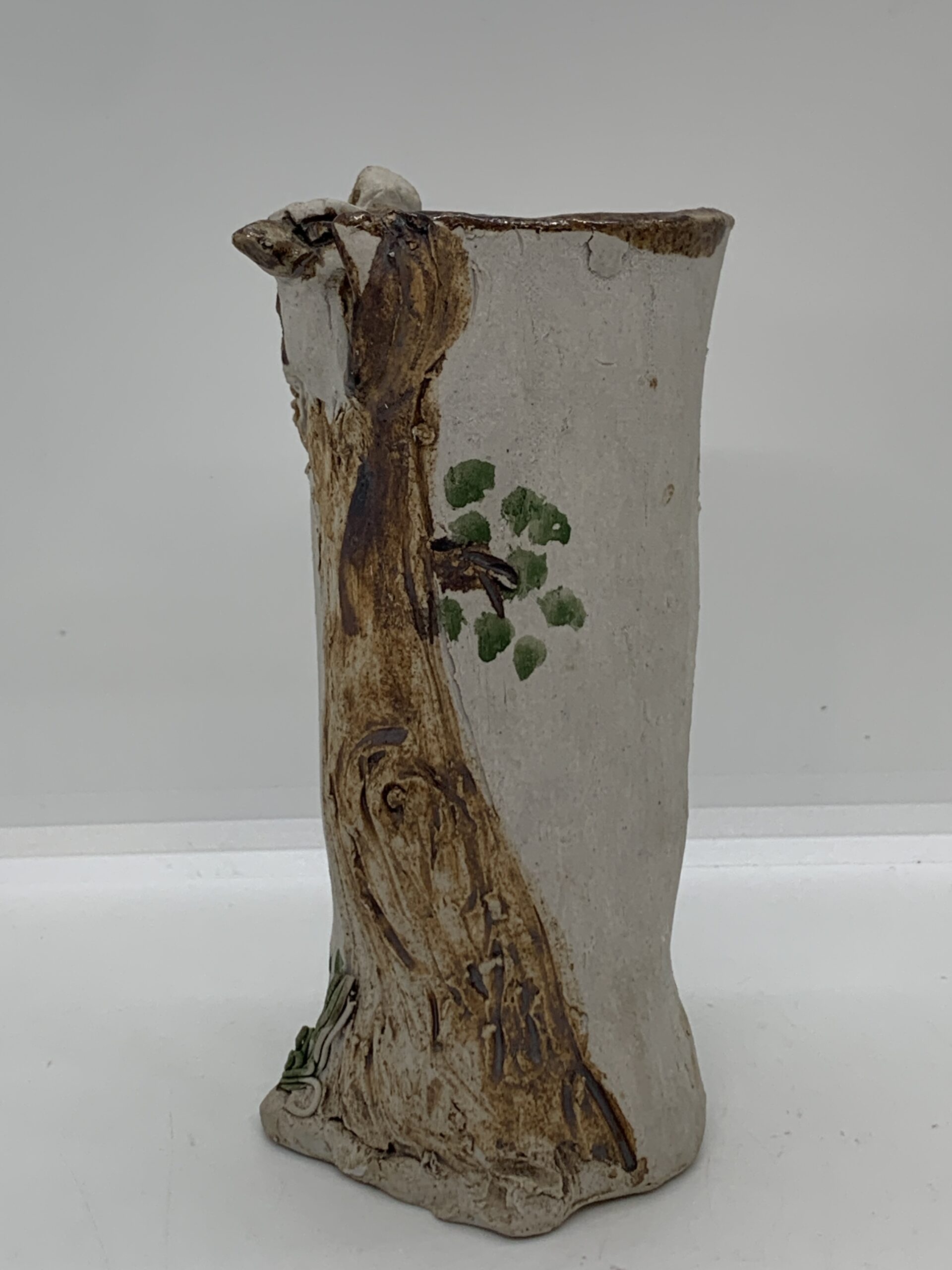 Yarralynga Pottery Vase with Kookaburras 13cm