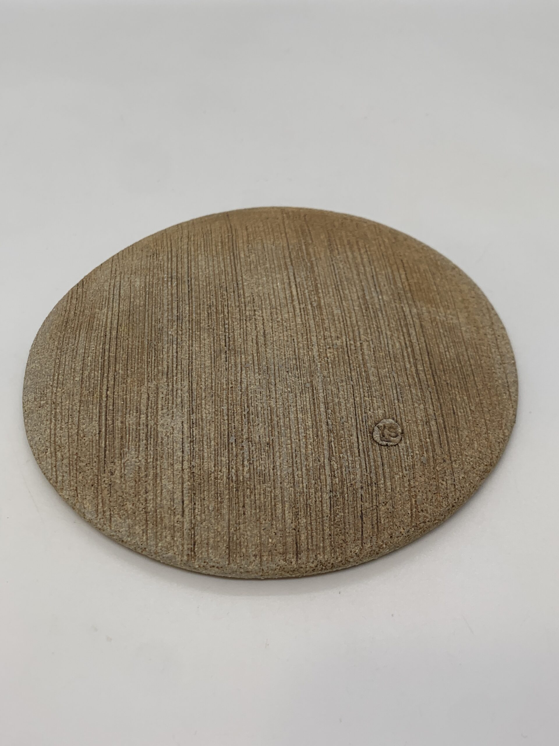Yvonne Strick Pottery Plate with Sunrise Incised Pattern13cm