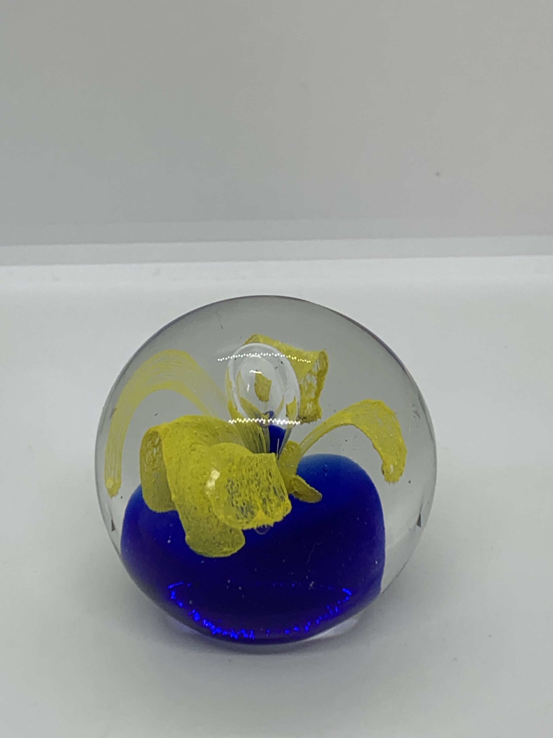 Inflatable Paperweight Paperweight with a Controlled Bubble and Yellow Burst 6.5cm - Vintage ...