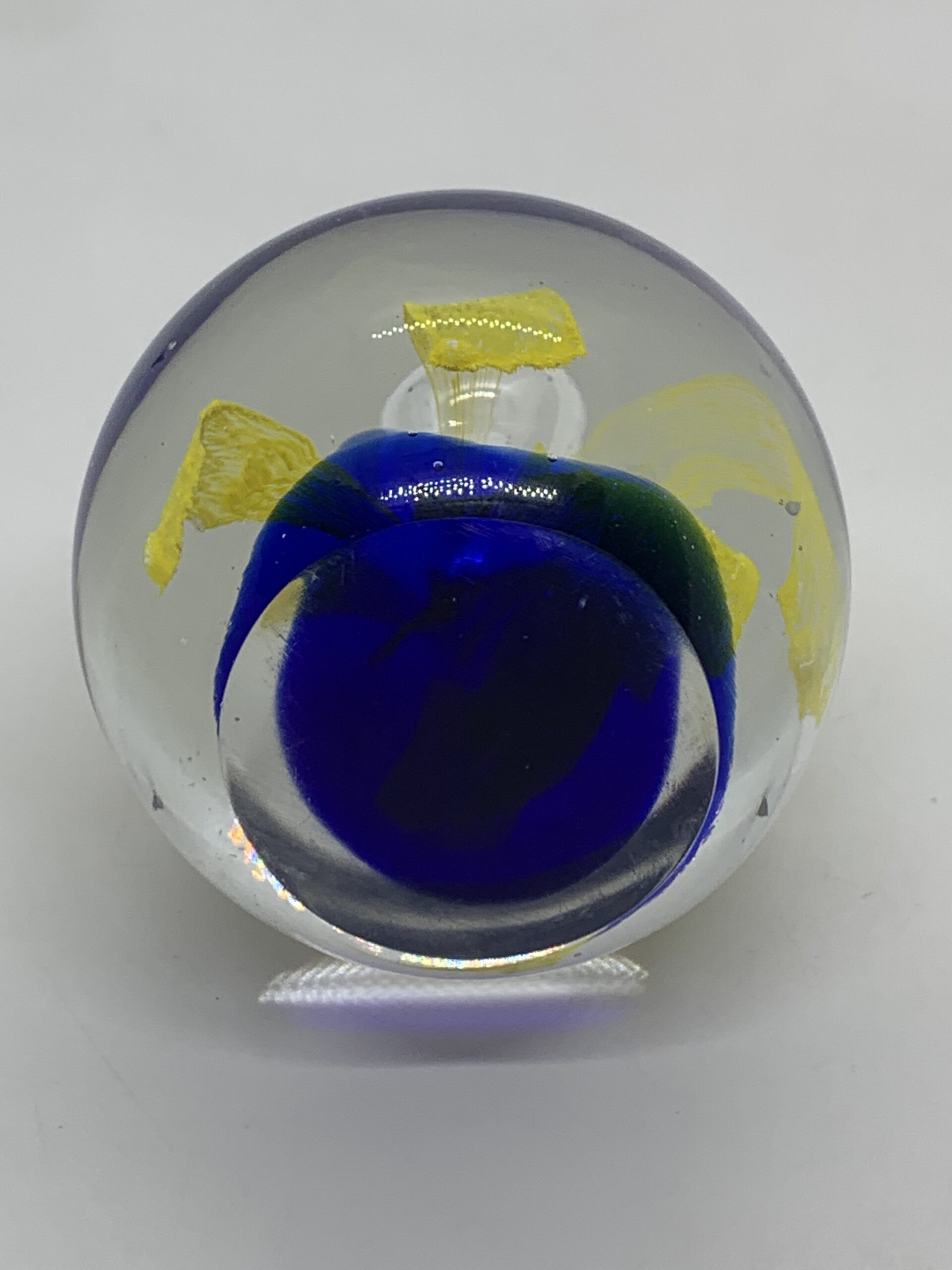 Inflatable Paperweight Paperweight with a Controlled Bubble and Yellow Burst 6.5cm - Vintage ...