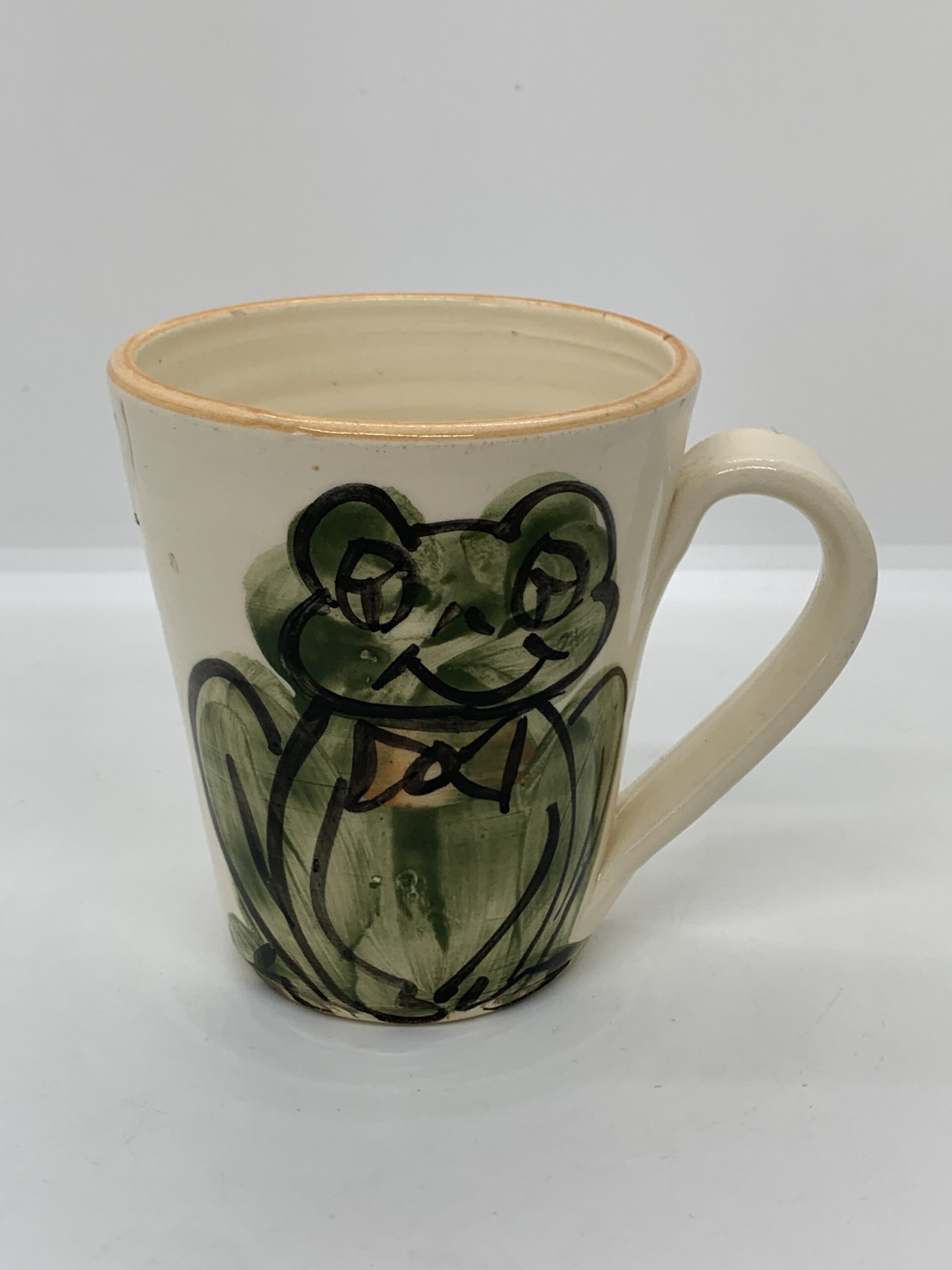 Pauline Hemer Pottery Frog Mug 10cm - Vintage Keepsakes