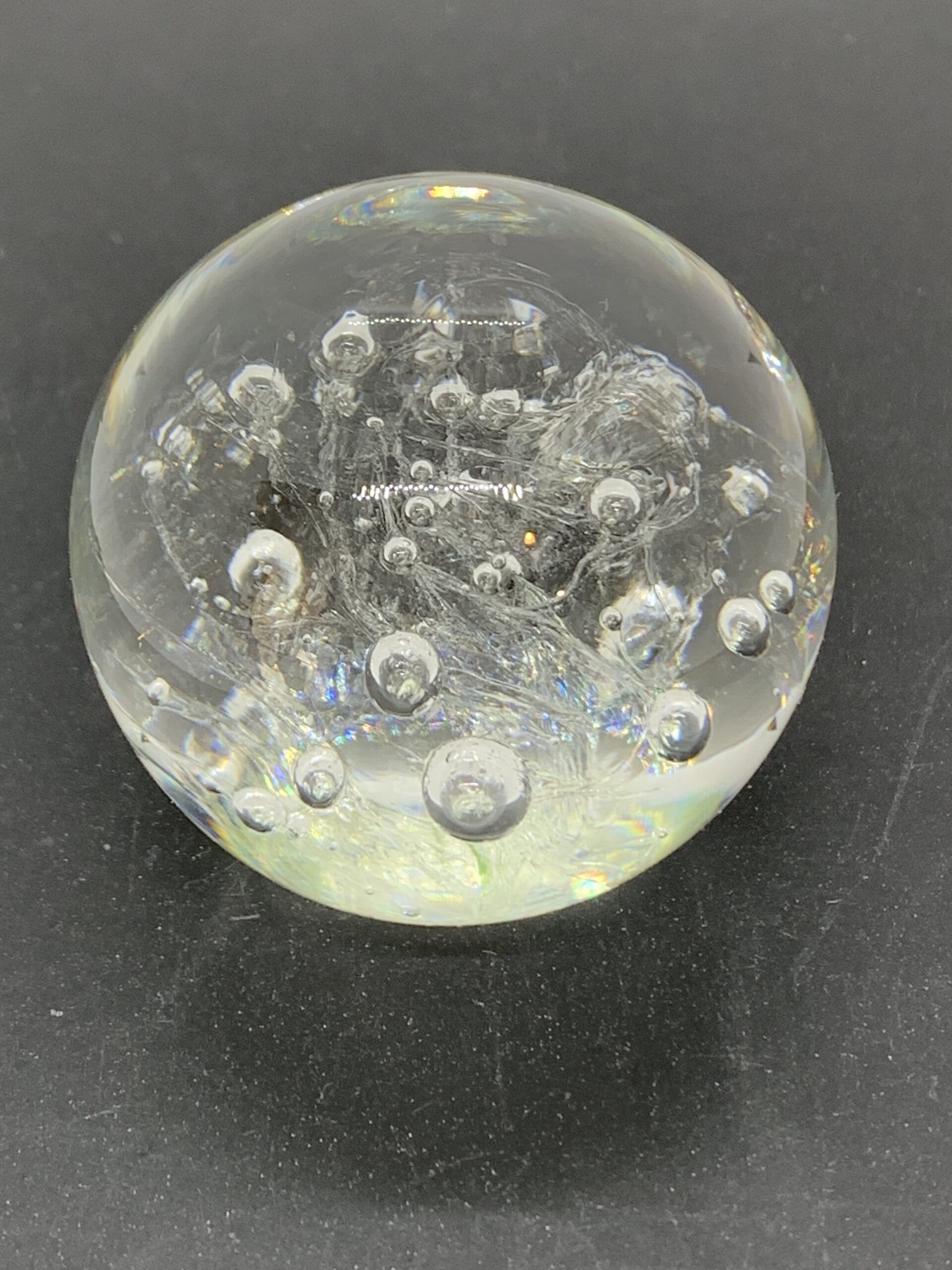 Inflatable Paperweight Paperweight with Swirl and Bubbles 4.5cm - Vintage Keepsakes