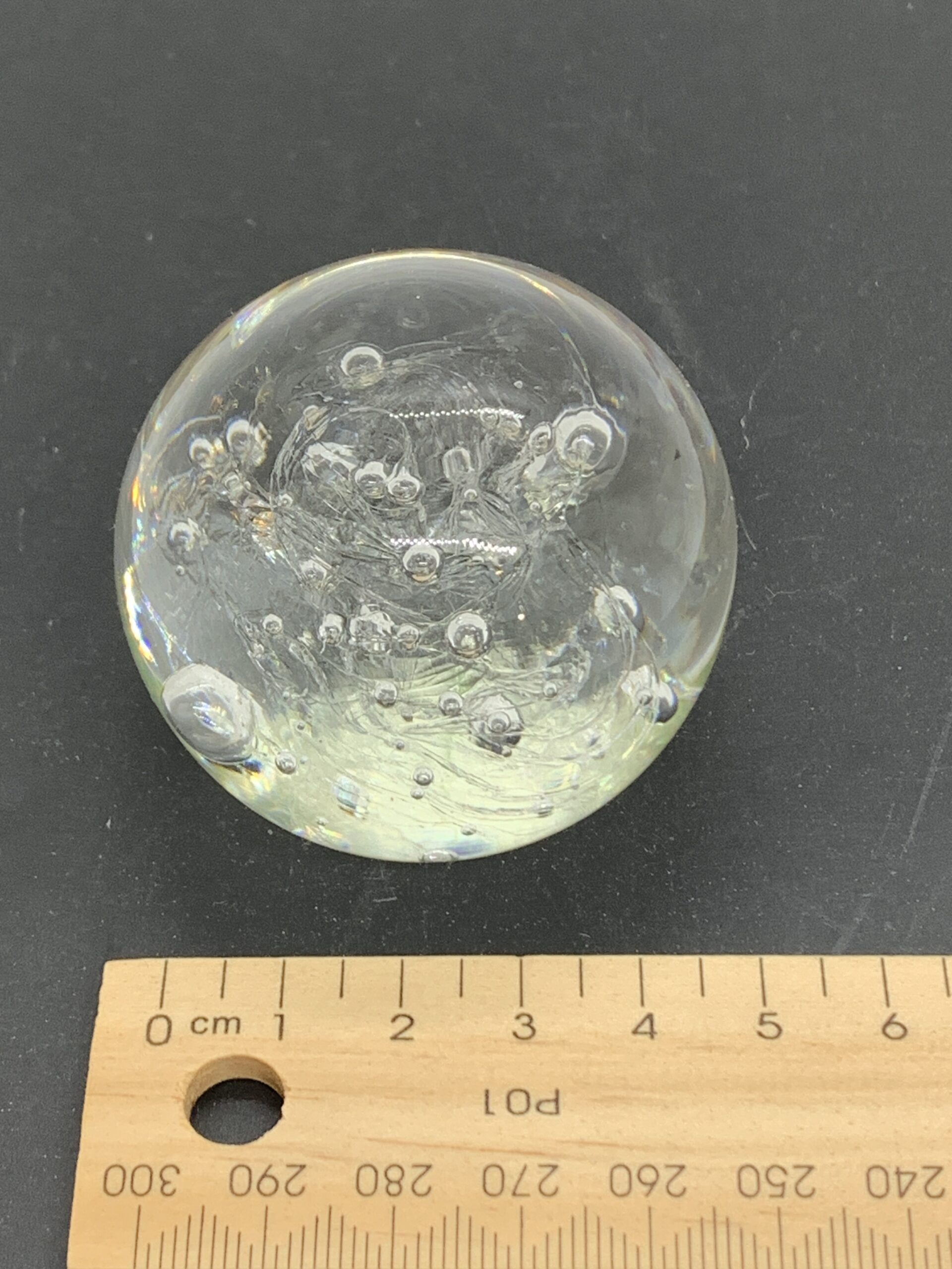 Inflatable Paperweight Paperweight with Swirl and Bubbles 4.5cm - Vintage Keepsakes