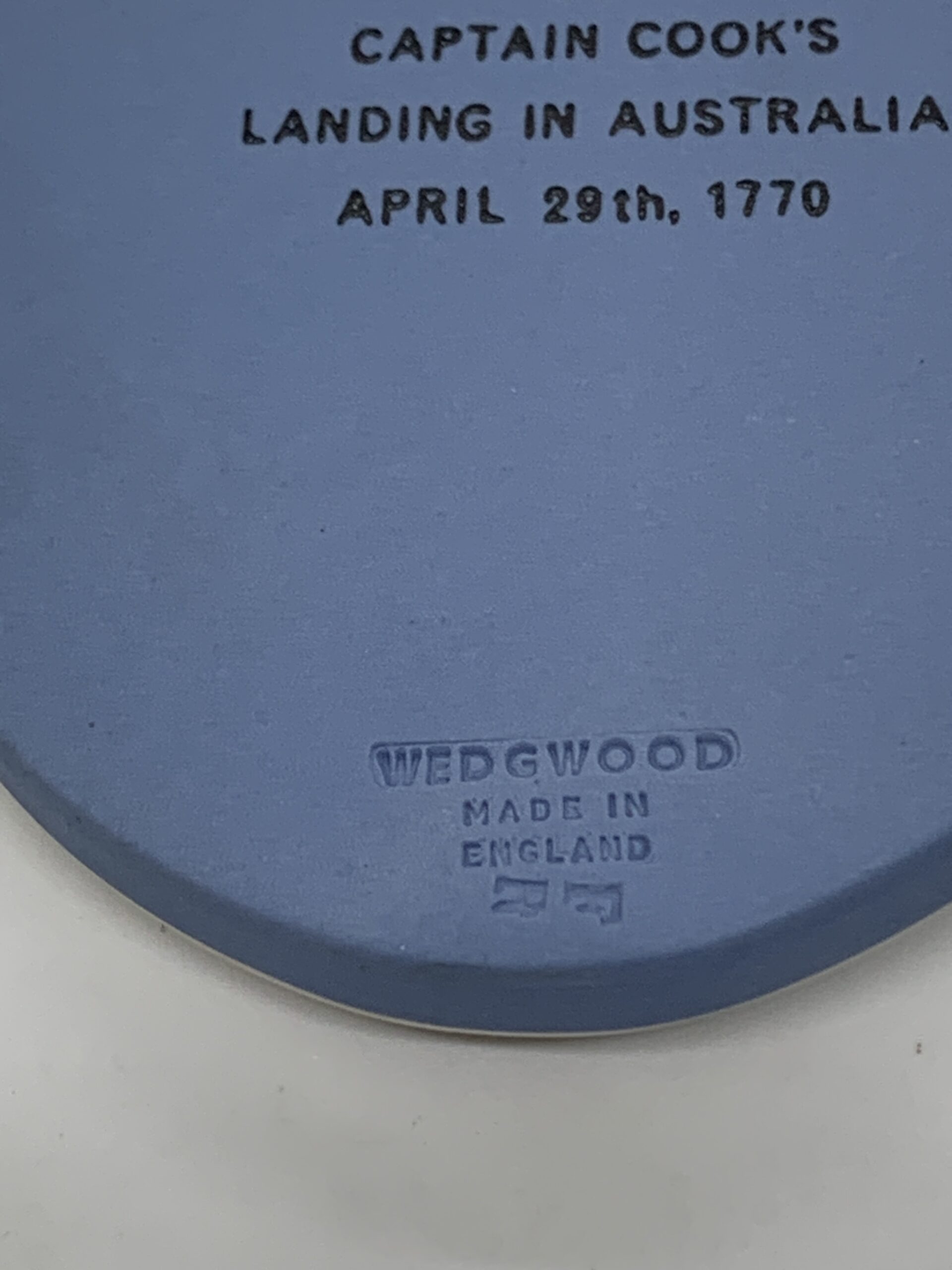 Fred Rutter Blue Wedgwood Jasperware - 200th Anniversary Captain Cook by Fred ...