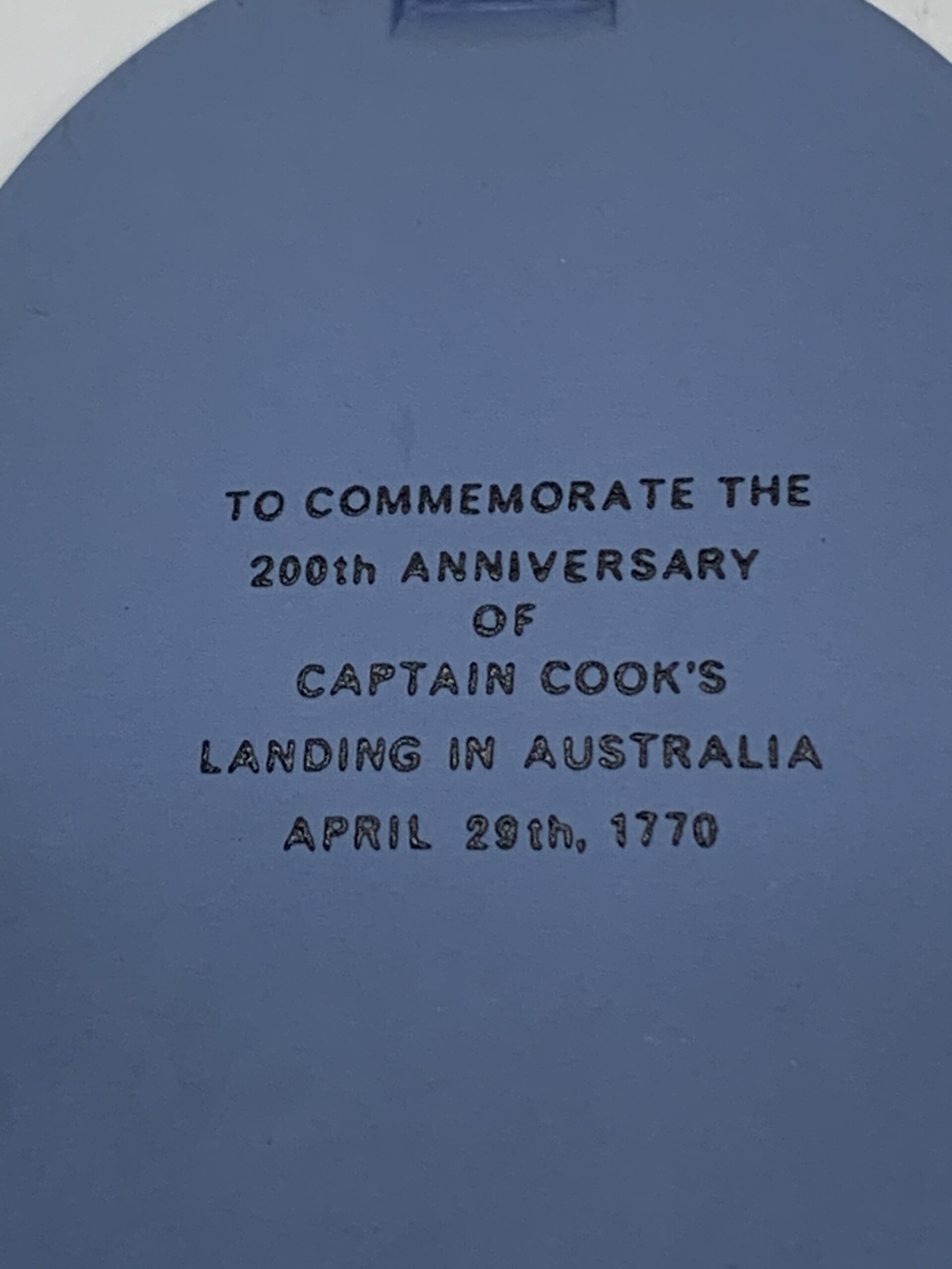 Fred Rutter Blue Wedgwood Jasperware - 200th Anniversary Captain Cook by Fred ...