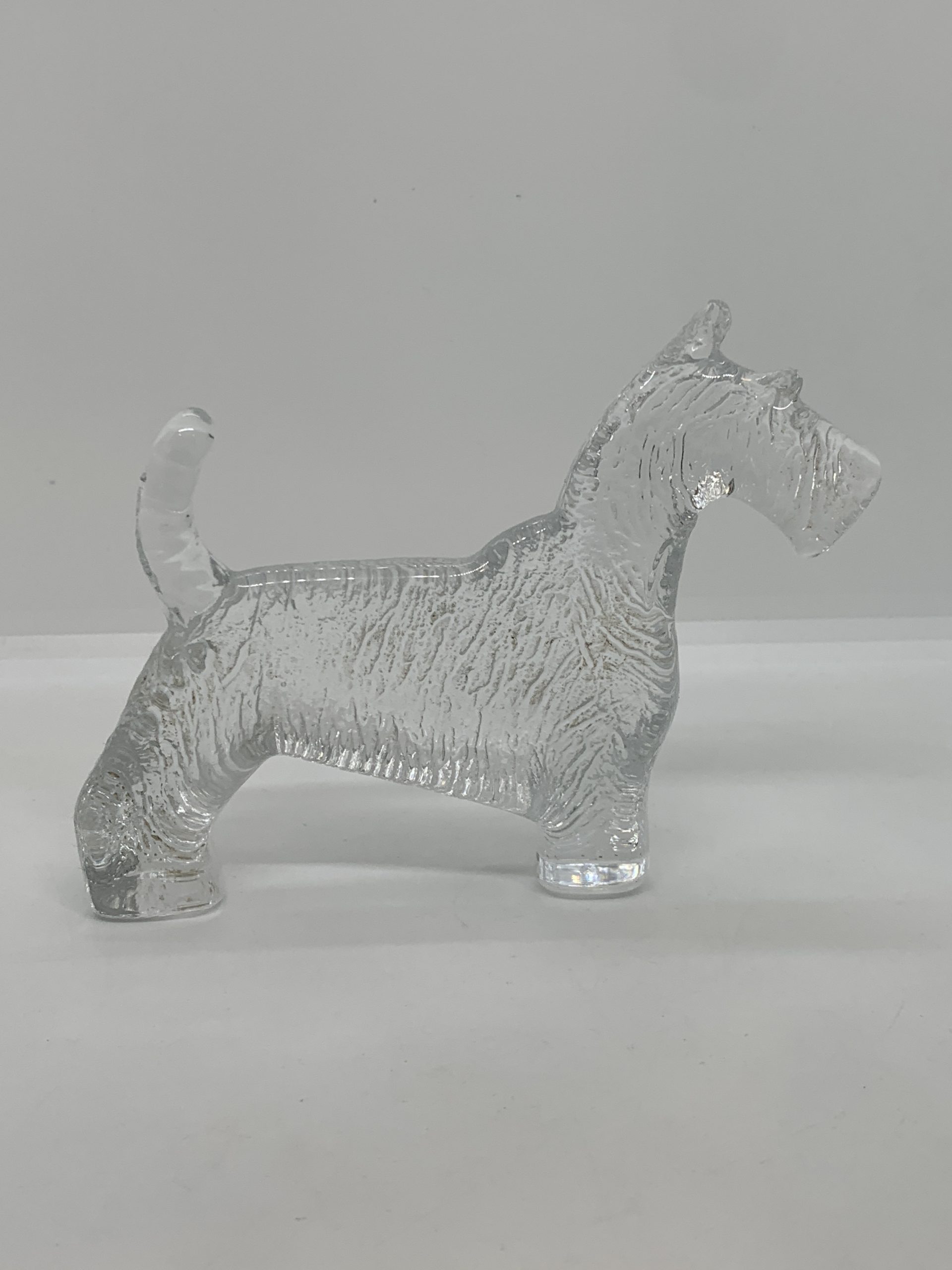 Kosta Boda Flat Back Scottish Terrier Dog 14cm long