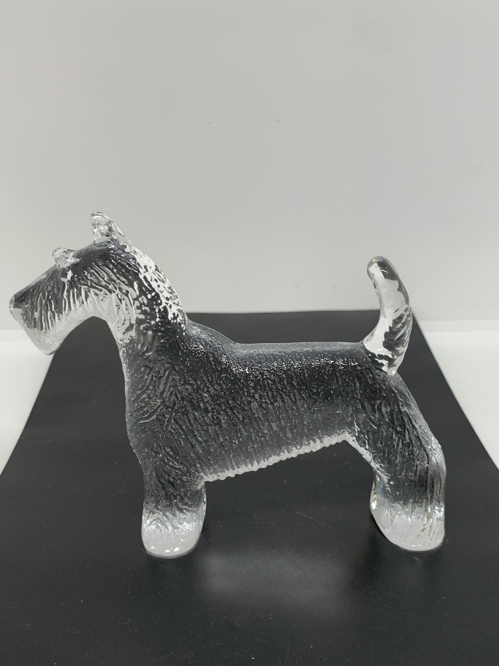 Kosta Boda Flat Back Scottish Terrier Dog 14cm long