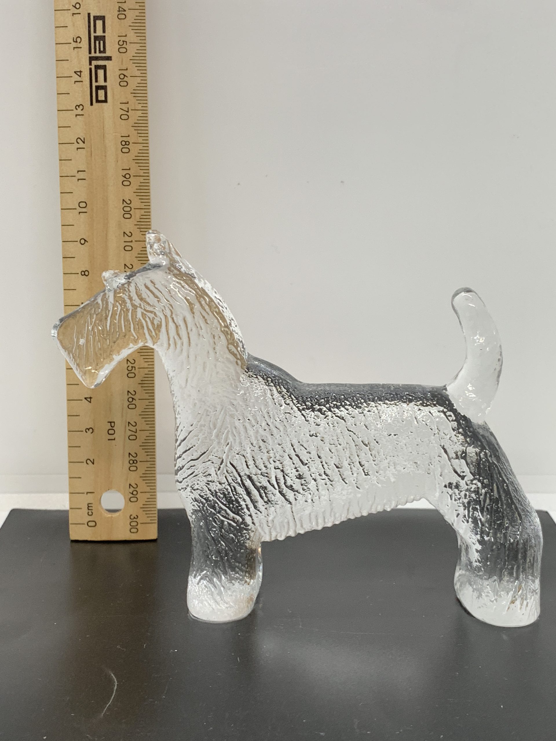 Kosta Boda Flat Back Scottish Terrier Dog 14cm long