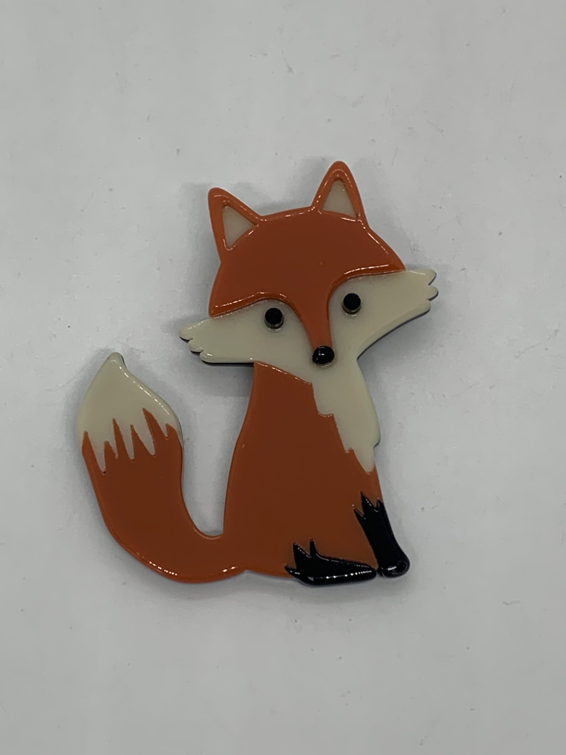 Fox Brooch – Acrylic 8cm