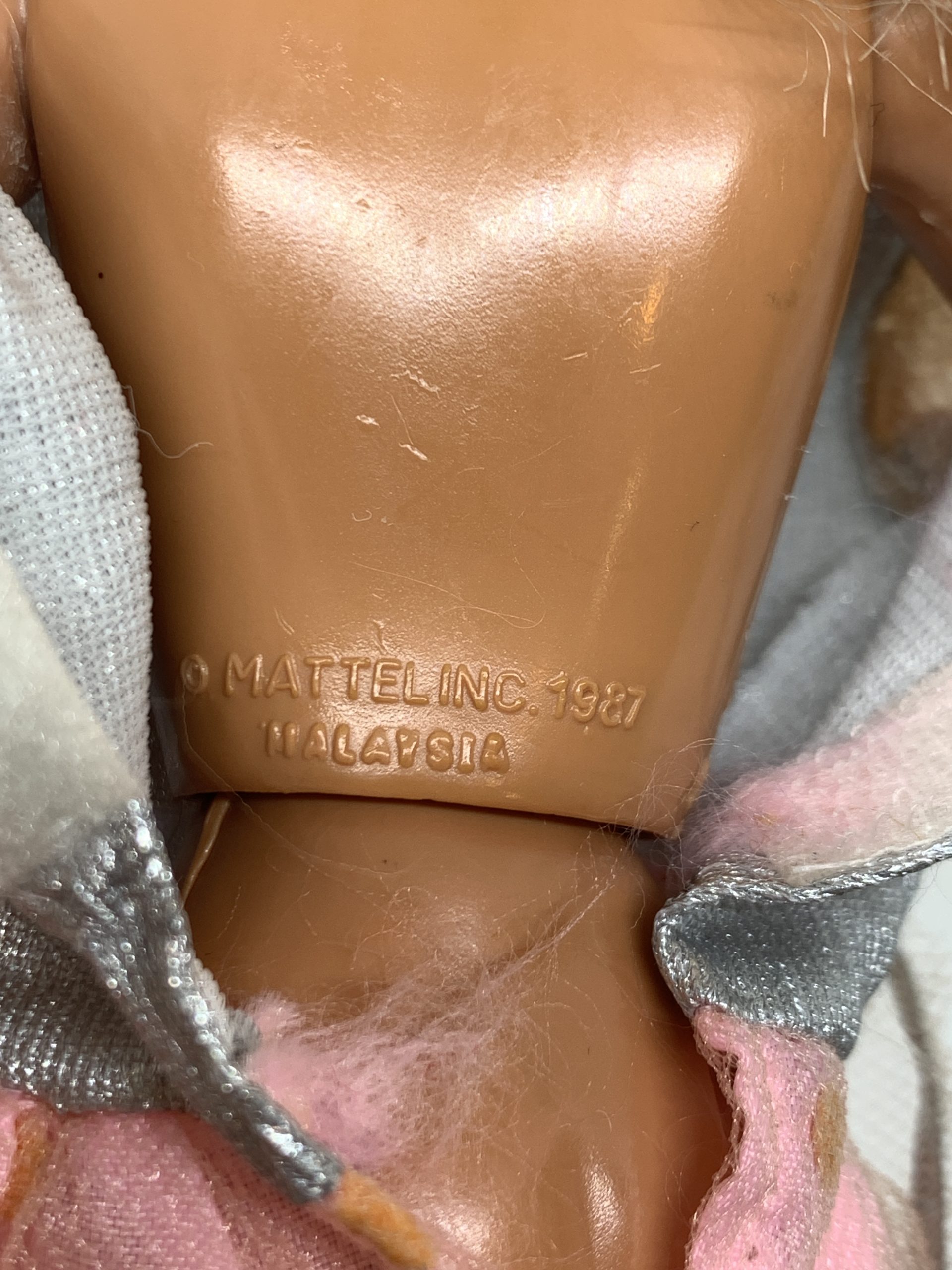 1987 Barbie - Malaysia - Silver and Pink Outfit
