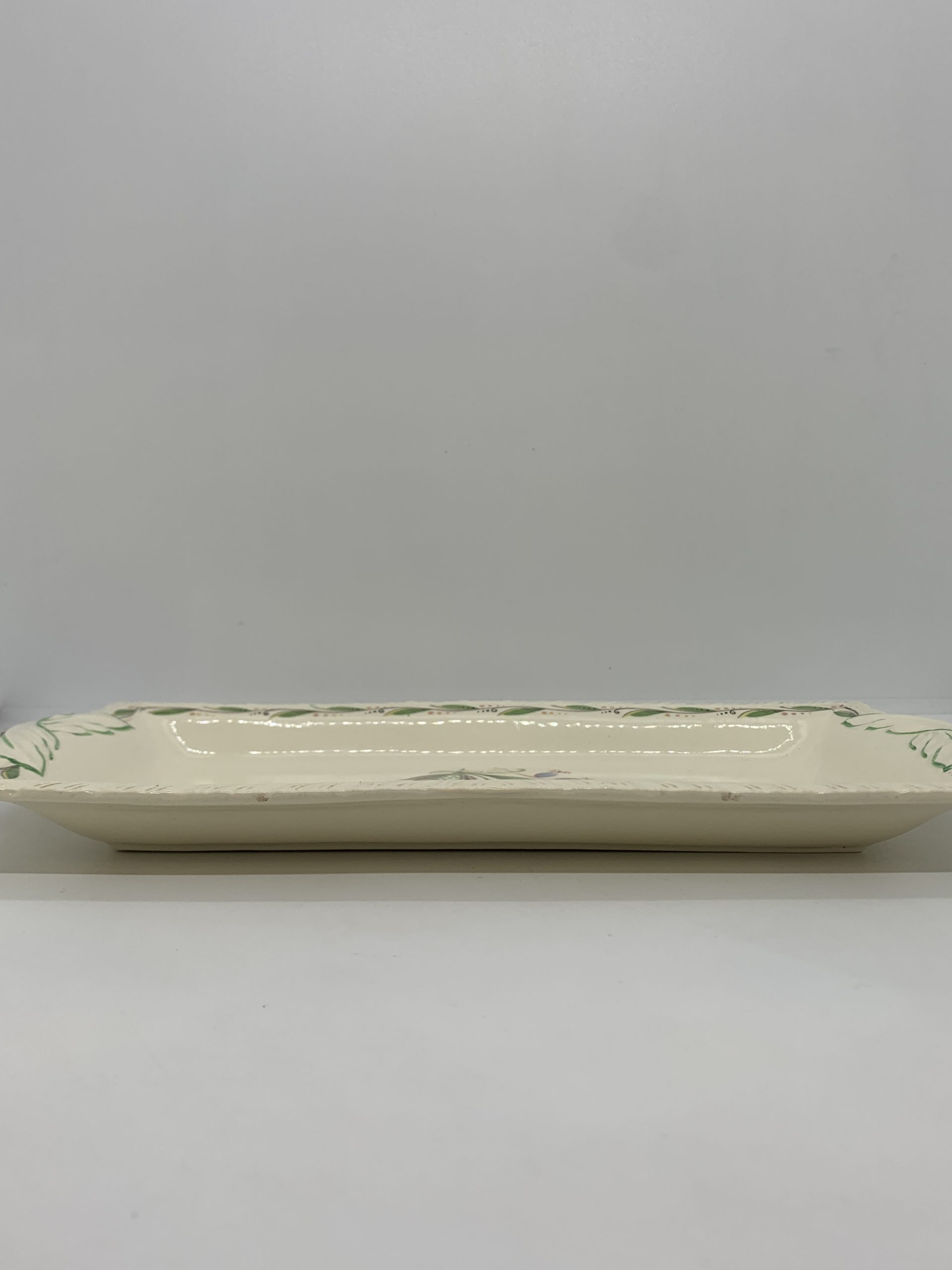 Hanley New Hall Pottery England Rectangular Romney Pattern Plate 28cm ...