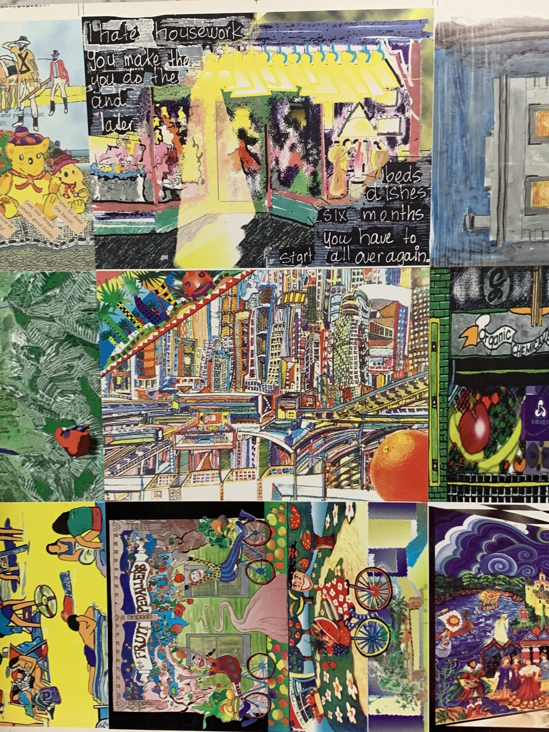 Uncut Postcard Sheet 45x32cm - Vintage Keepsakes