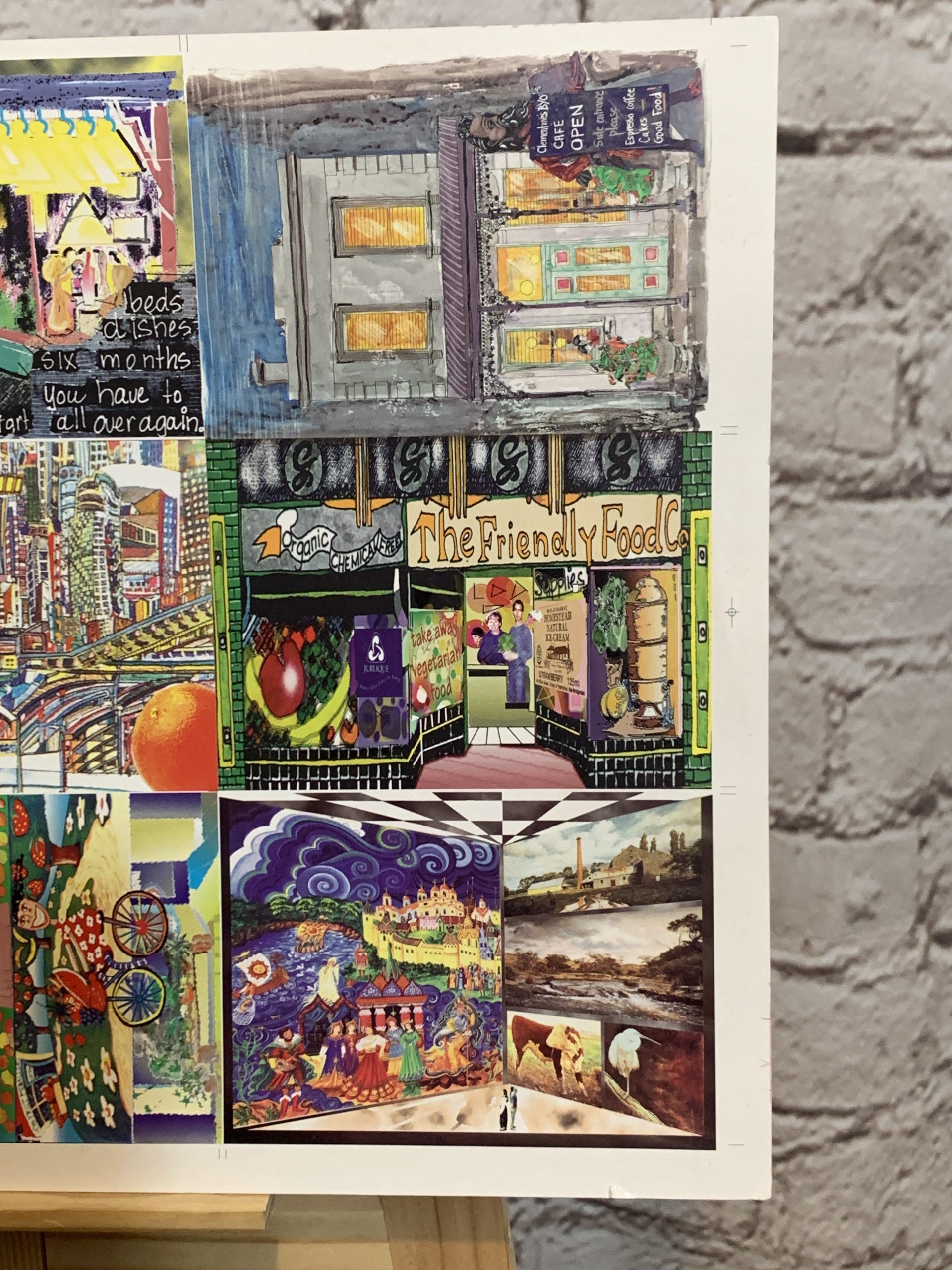 Uncut Postcard Sheet 45x32cm - Vintage Keepsakes