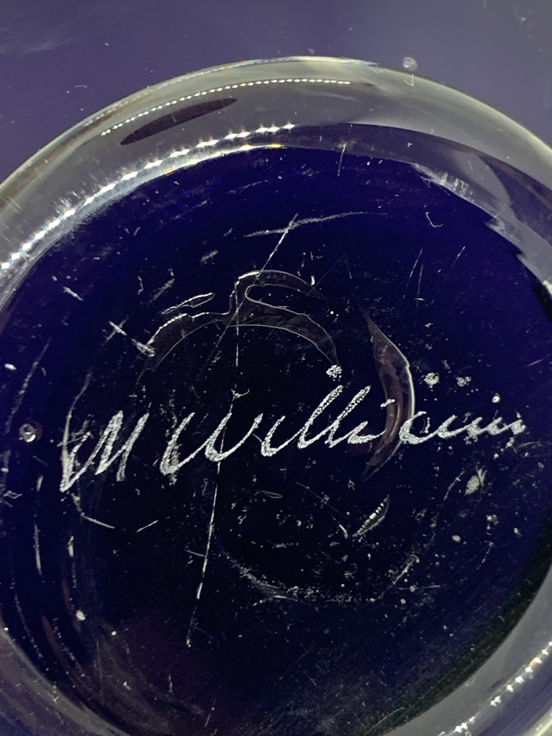 Maureen Williams Glass Bowl 22cm wide