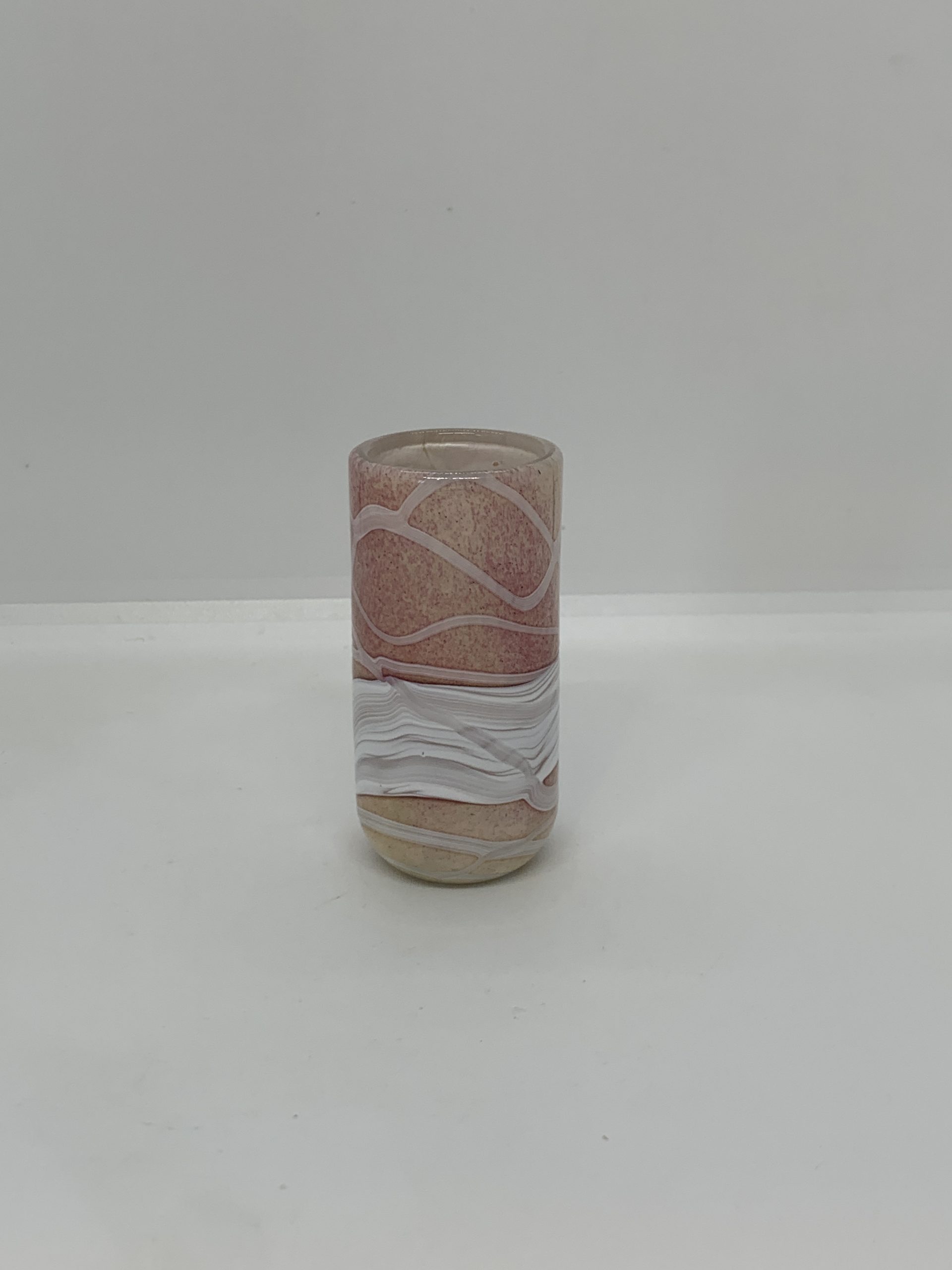 Gozo Glass Pink Apricot 8.5cm