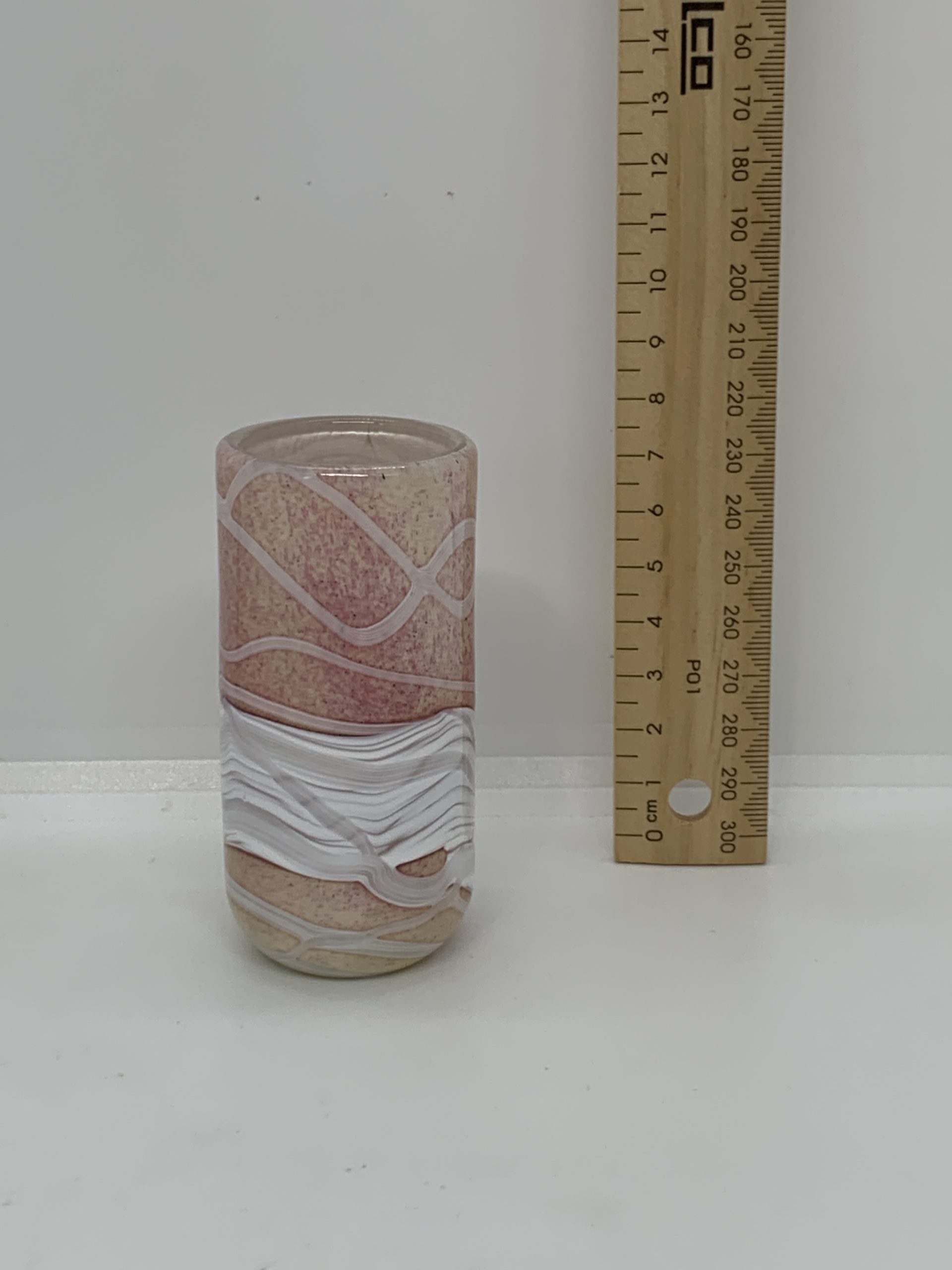 Gozo Glass Pink Apricot 8.5cm