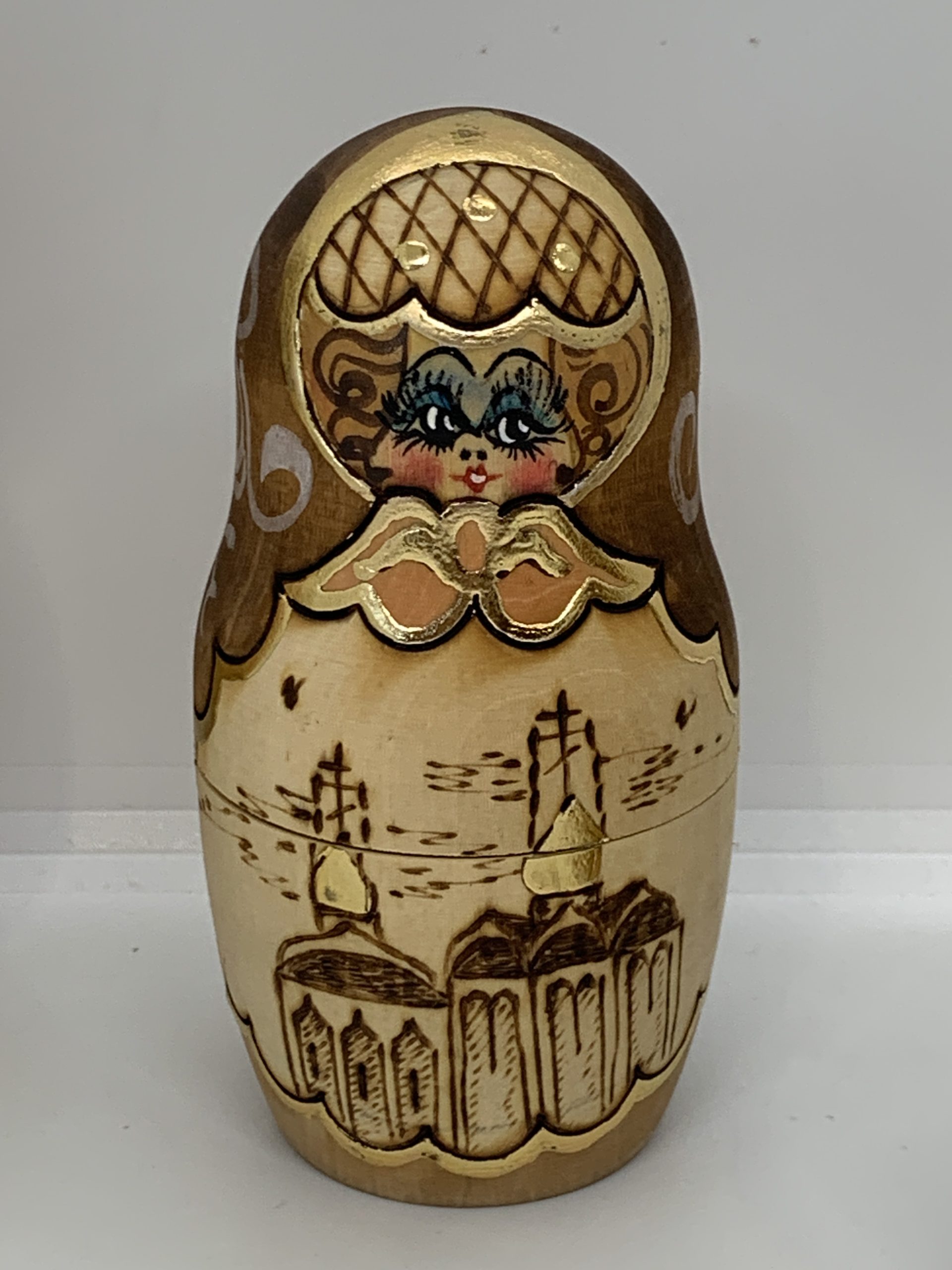 Babushka Nesting Five Dolls (signed) 16cm