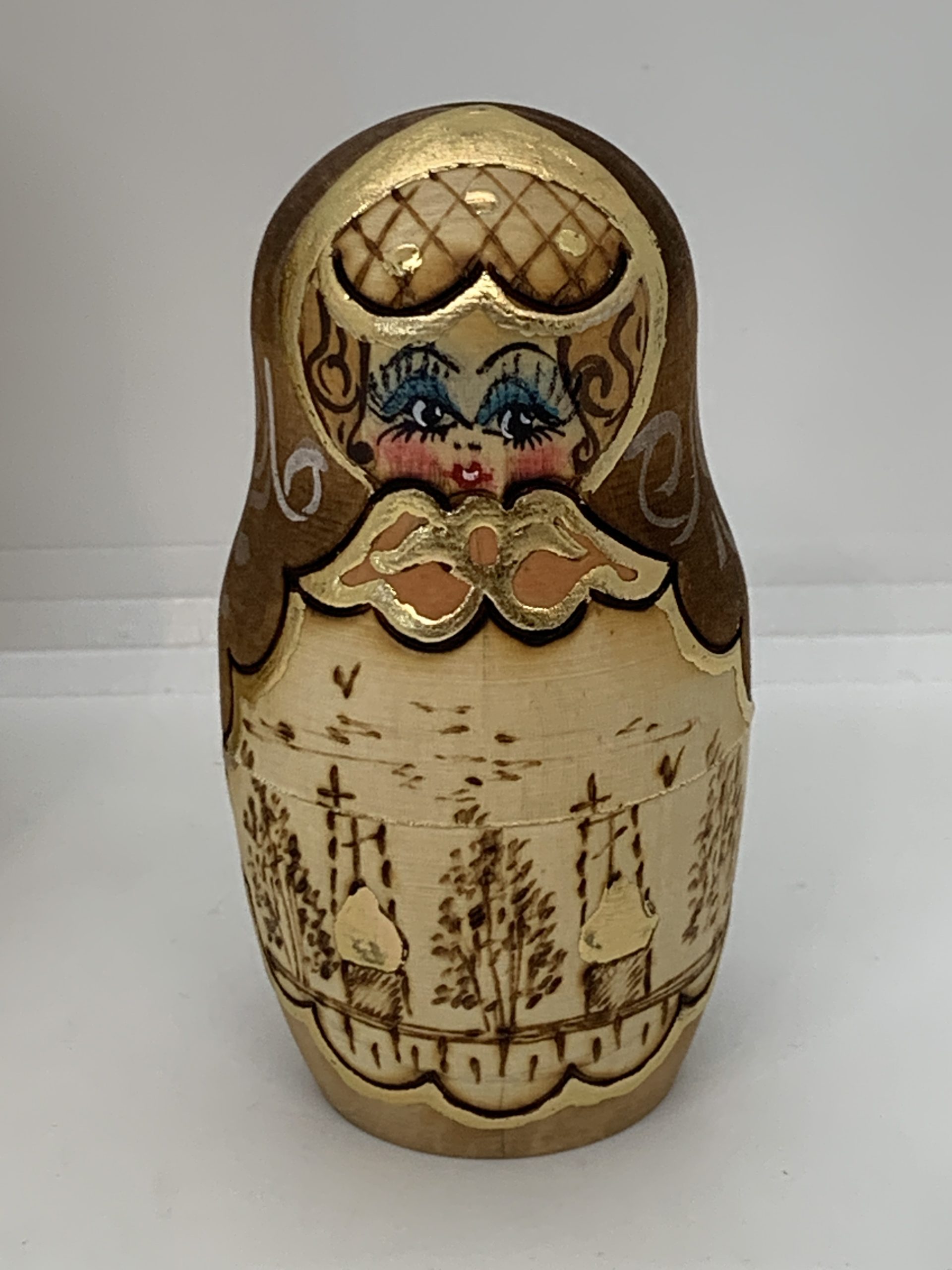 Babushka Nesting Five Dolls (signed) 16cm