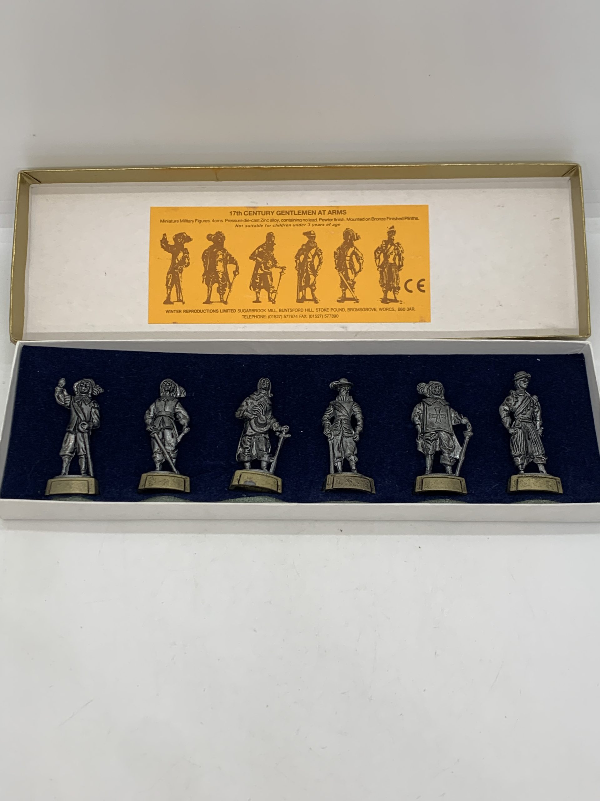 17th Century Gentlemen at Arms Metal Soldier Boxed Set