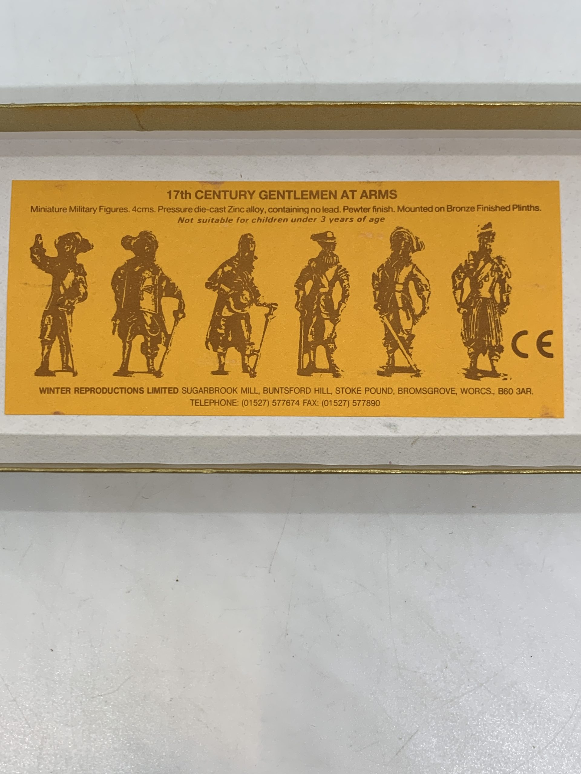 17th Century Gentlemen at Arms Metal Soldier Boxed Set