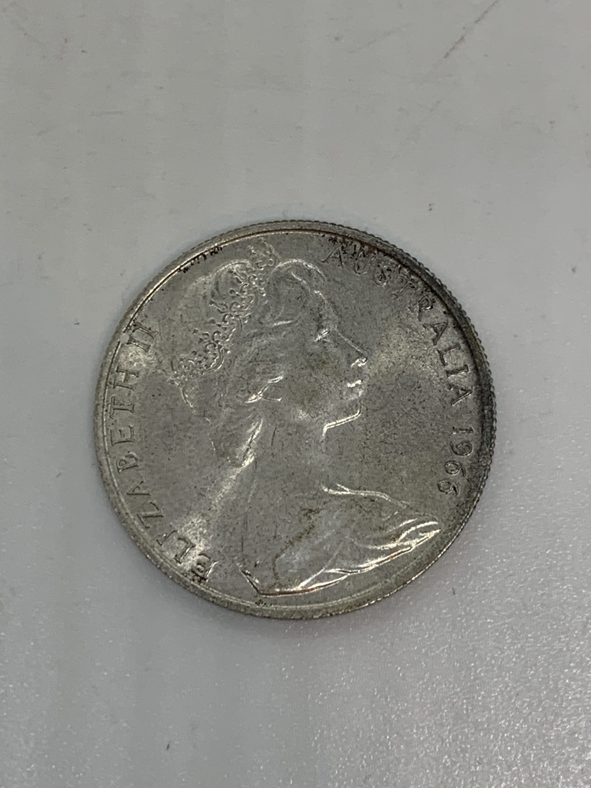 1966 Round Australian Fifty Cent Coin