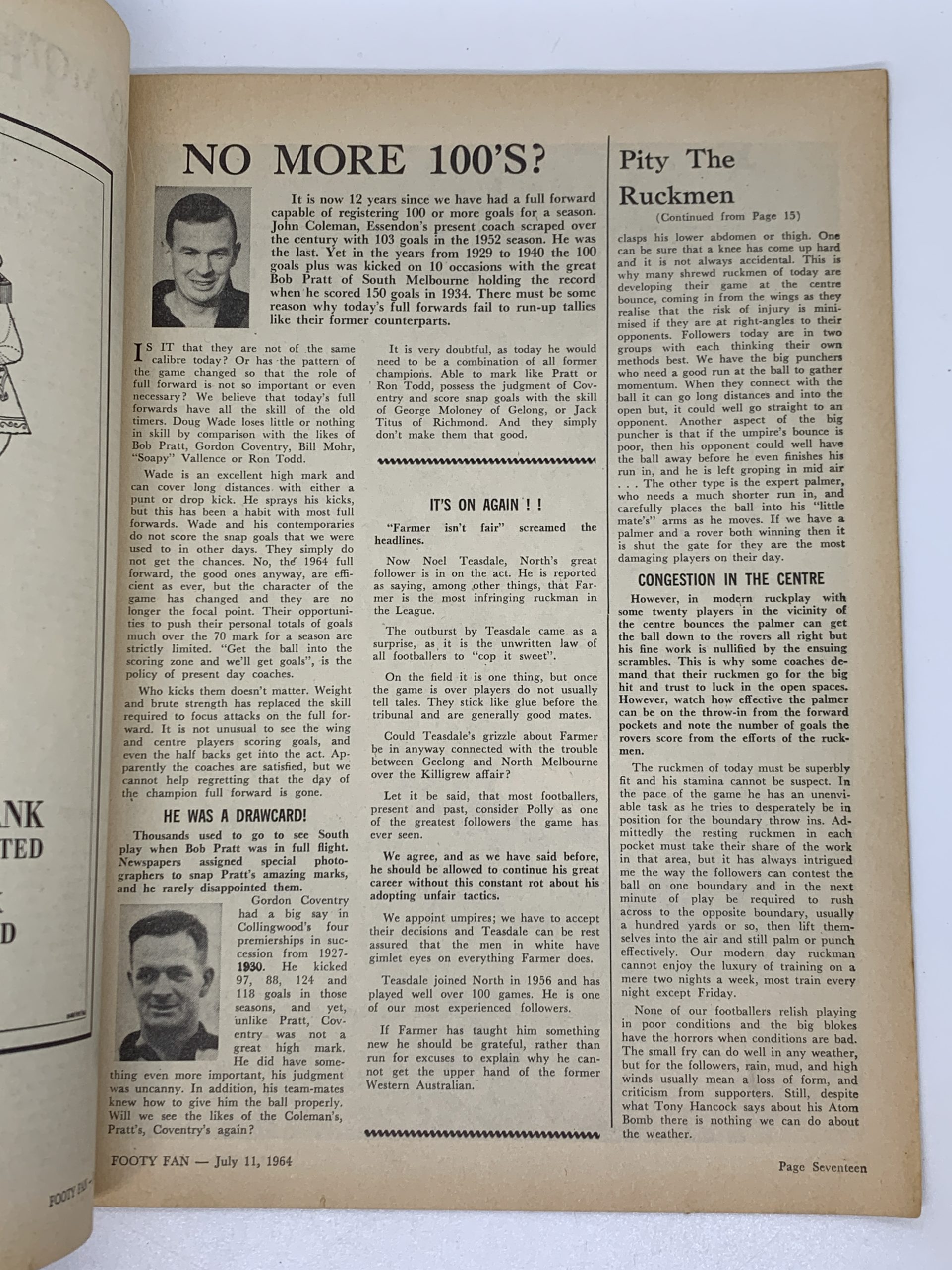 1964 Footy Fan Booklet - Magazine