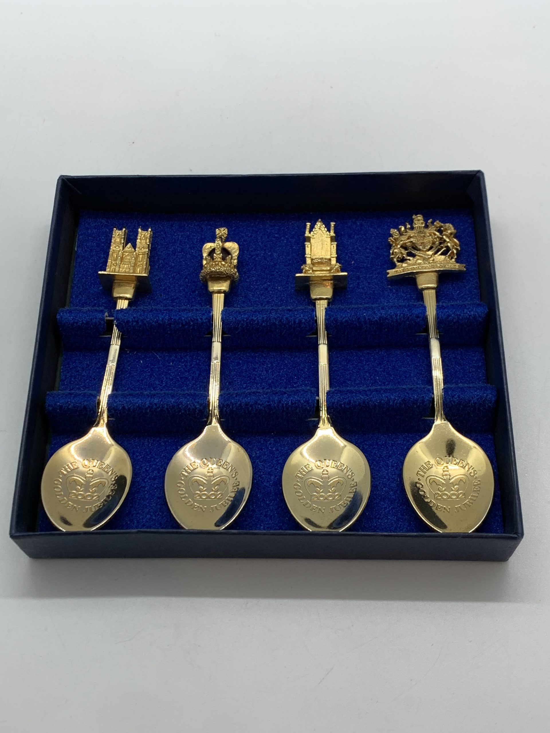 Queens Elizabeth II Golden Jubilee Spoon Set