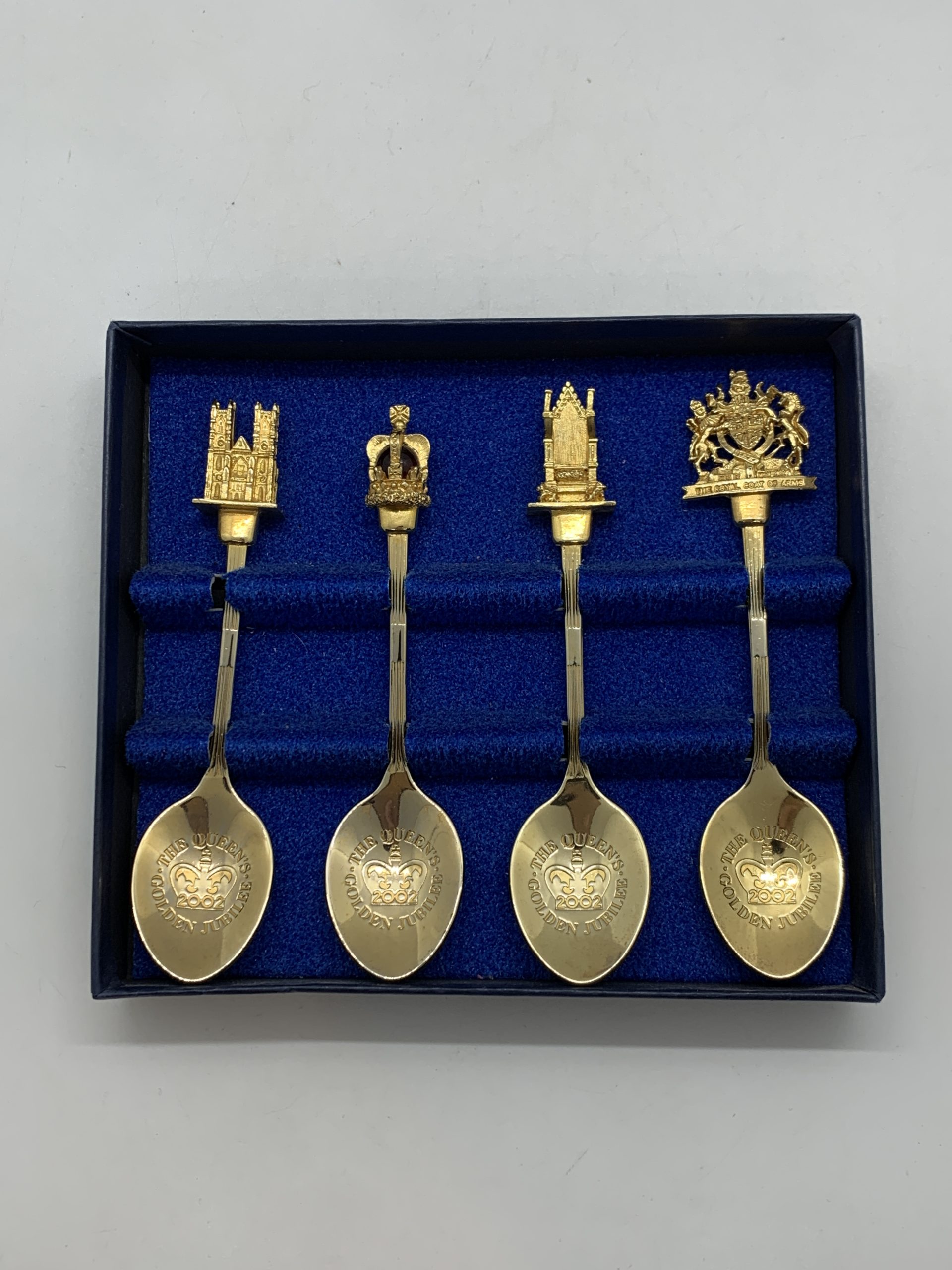 Queens Elizabeth II Golden Jubilee Spoon Set