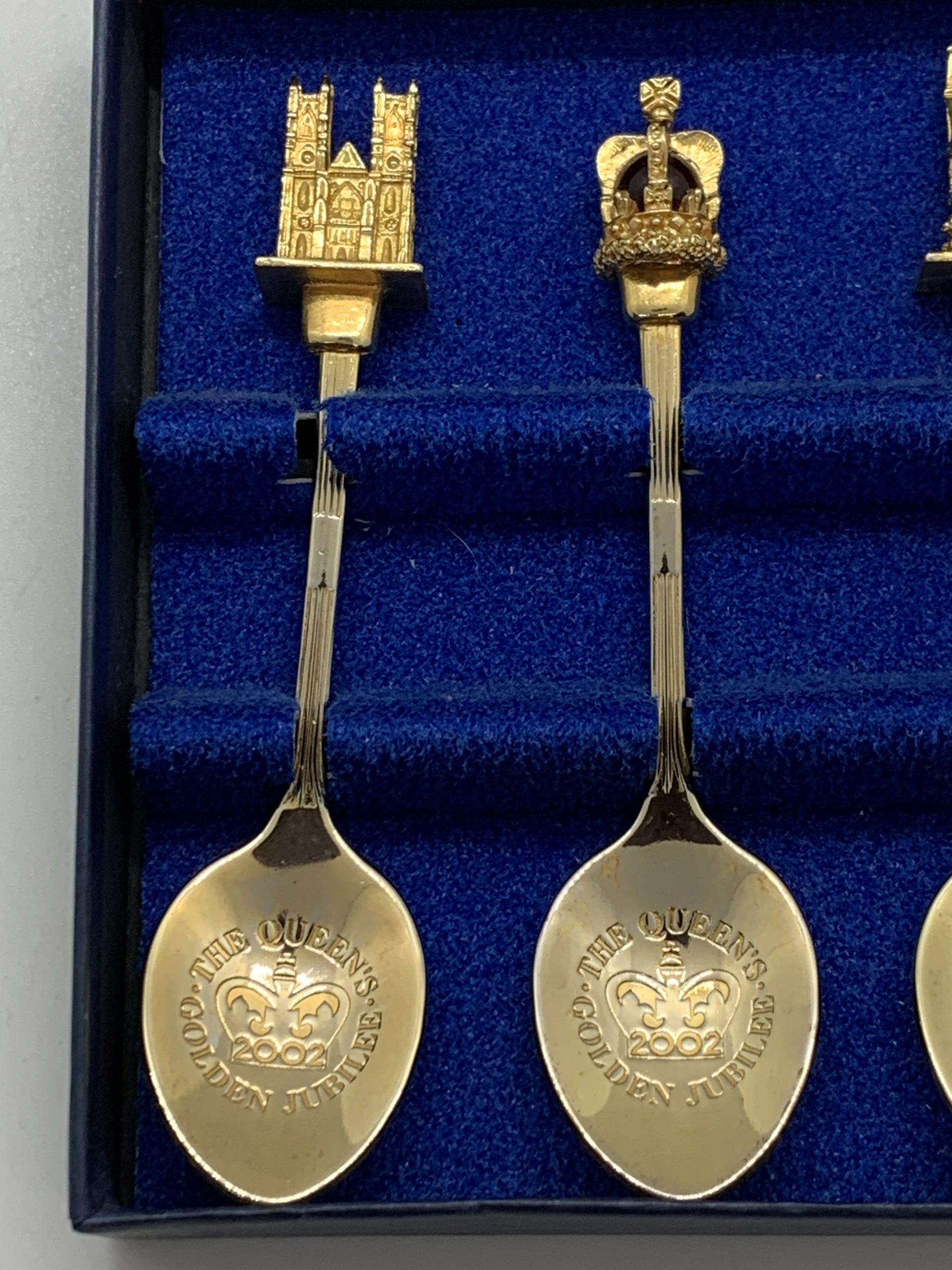 Queens Elizabeth II Golden Jubilee Spoon Set