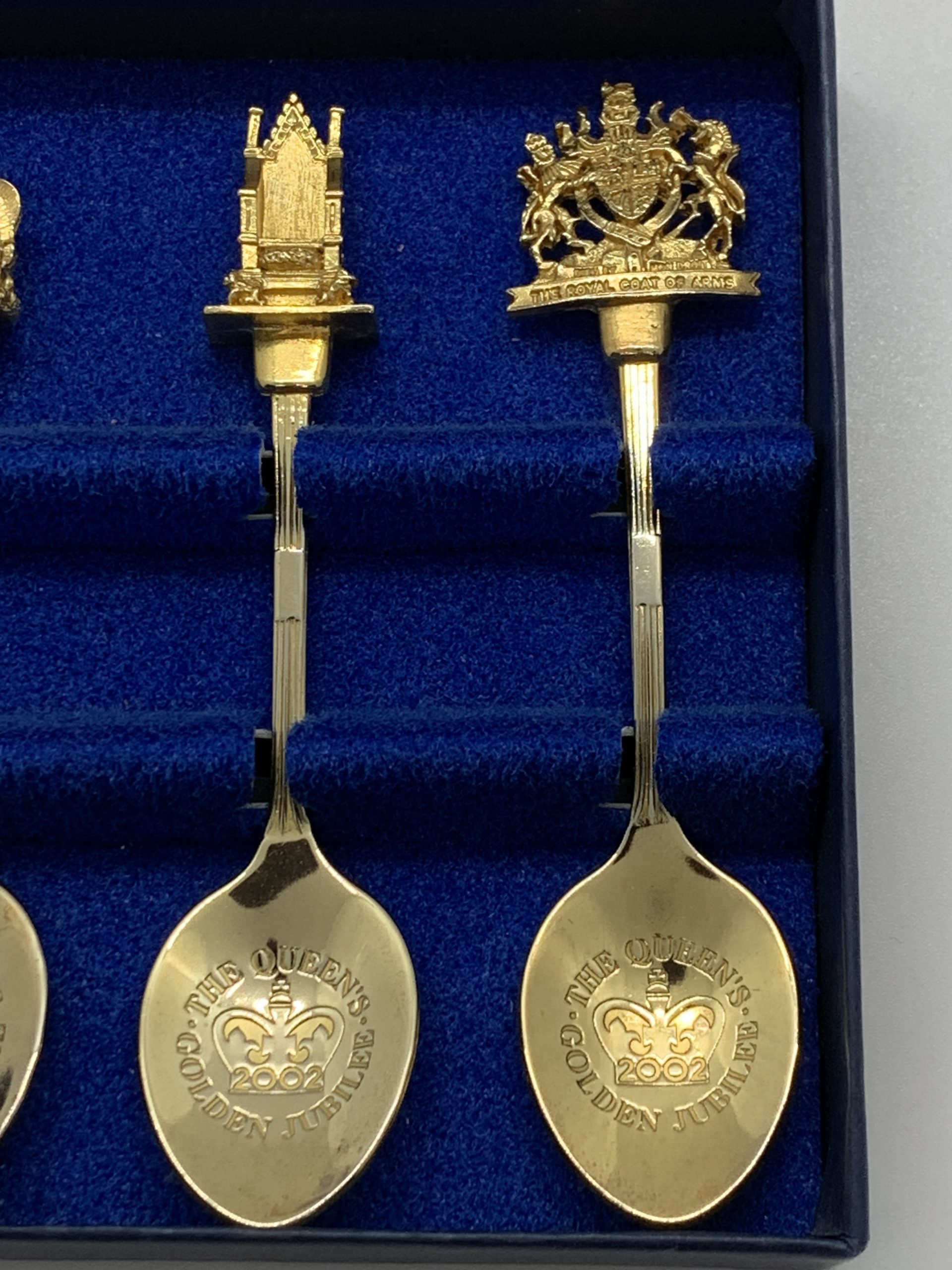 Queens Elizabeth II Golden Jubilee Spoon Set
