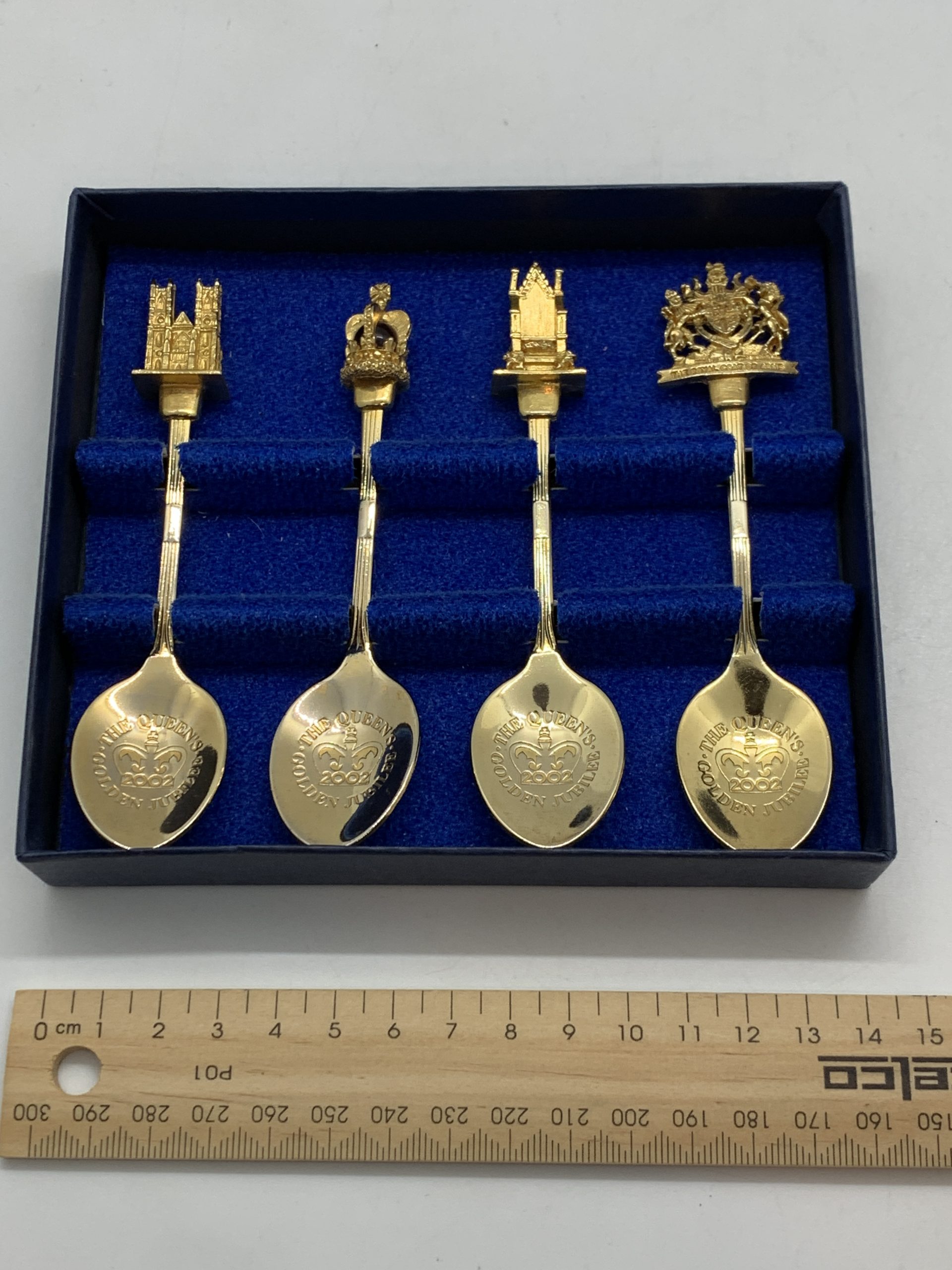 Queens Elizabeth II Golden Jubilee Spoon Set