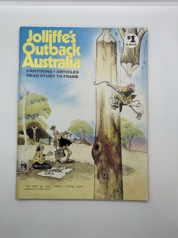 Jolliffe’s Outback Australia by Eric Jolliffe Softcover Comic Book with Head Study to Frame