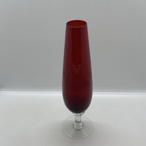 Ruby Glass Bud Vase 22.5cm