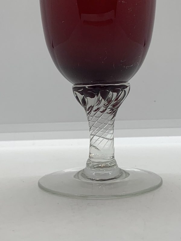 Ruby Glass Bud Vase 22.5cm