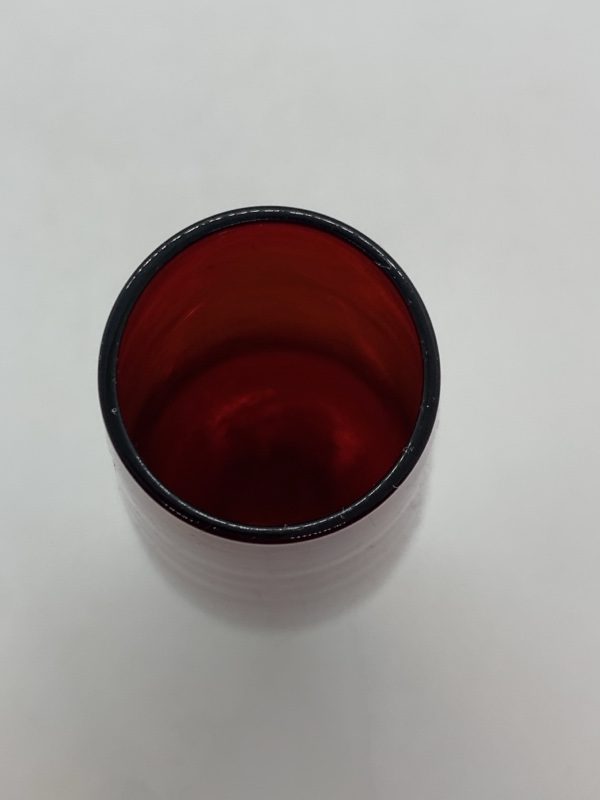 Ruby Glass Bud Vase 22.5cm