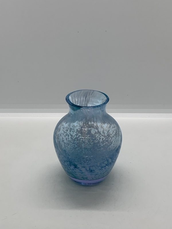 Caithness Blue Green Viola Vase 10cm