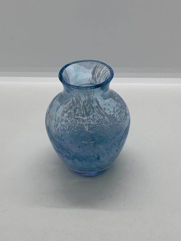 Caithness Blue Green Viola Vase 10cm
