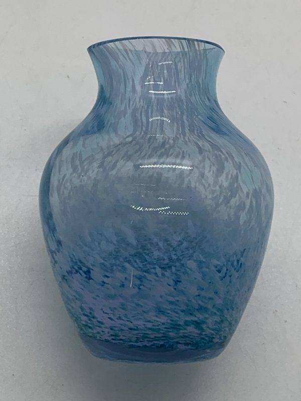 Caithness Blue Green Viola Vase 10cm