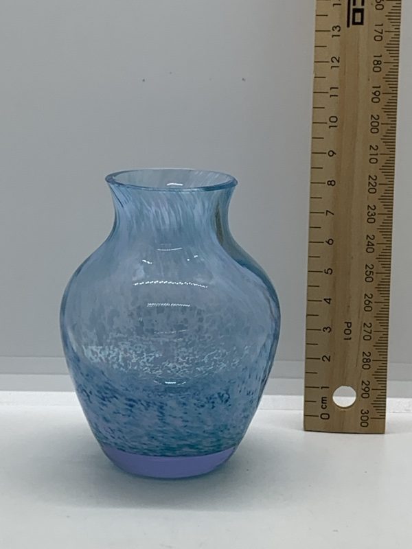 Caithness Blue Green Viola Vase 10cm