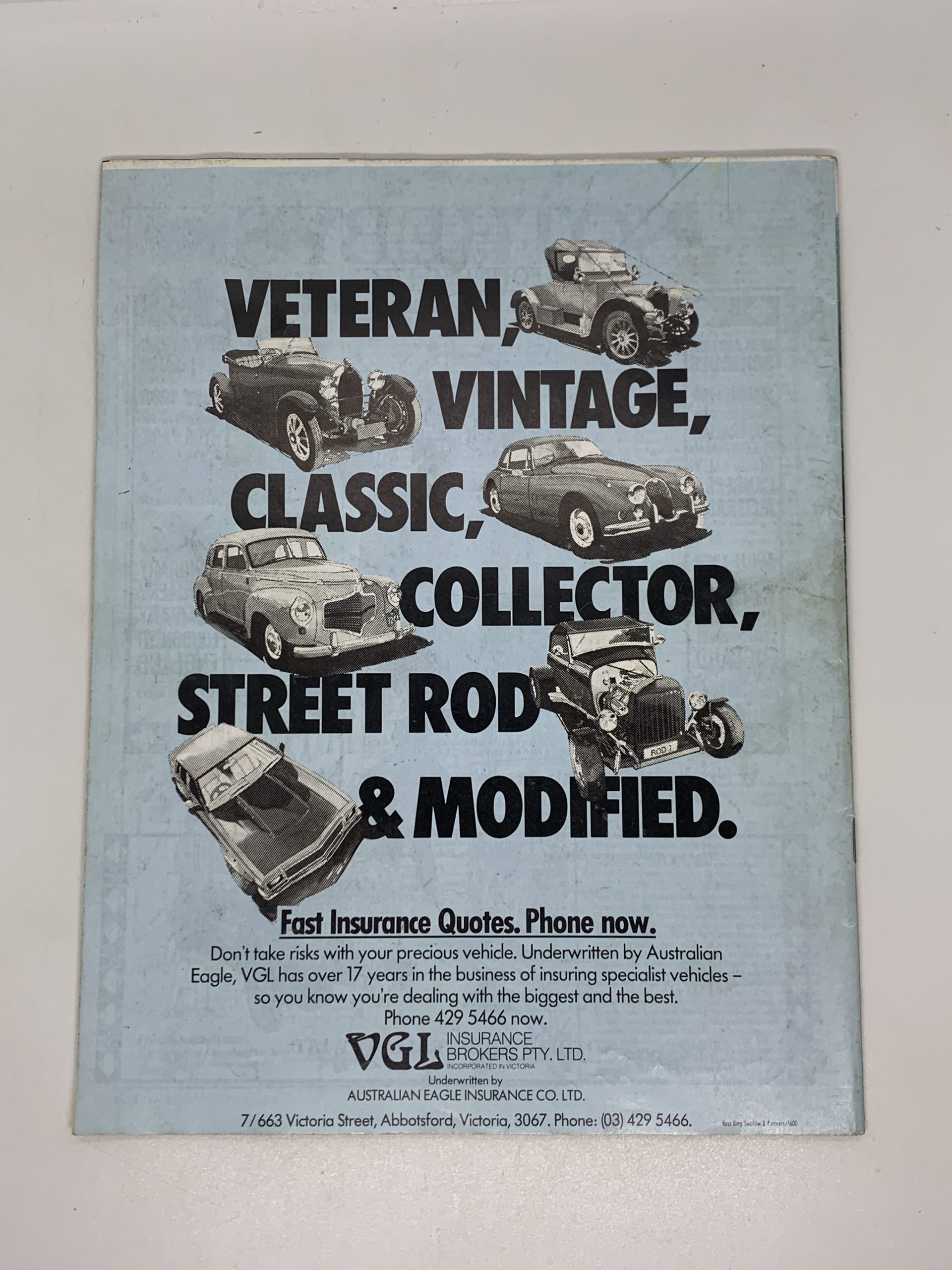 1980s Restored Cars Magazine Number 74